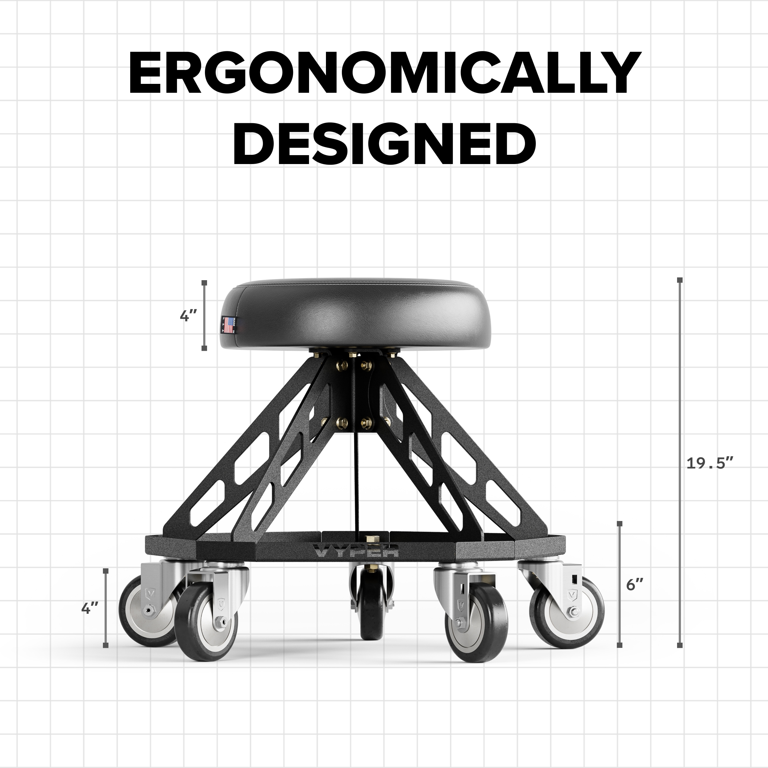 Vyper RSP-B-B Creepers-Workseats - View #8
