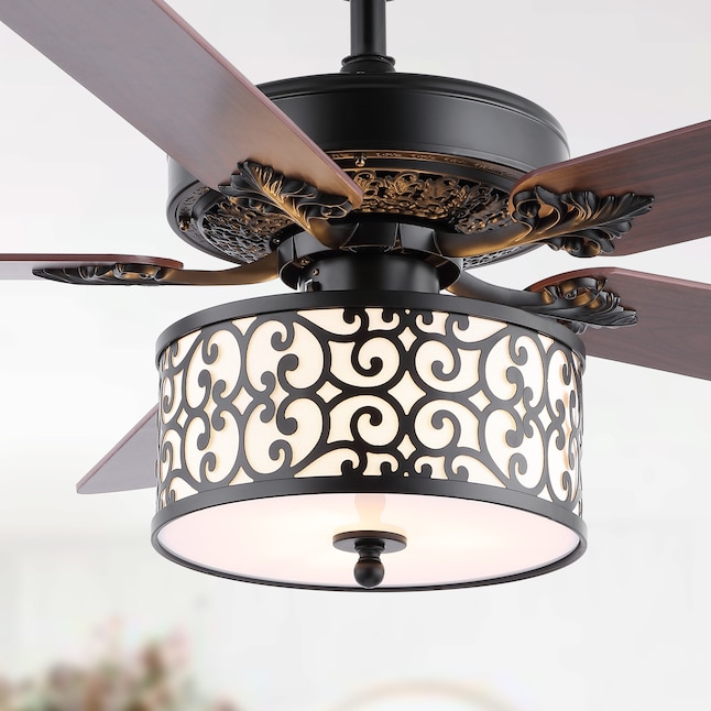 Jonathan Y Paolo Industrial Rustic 52, Closeout Ceiling Fans With Lights