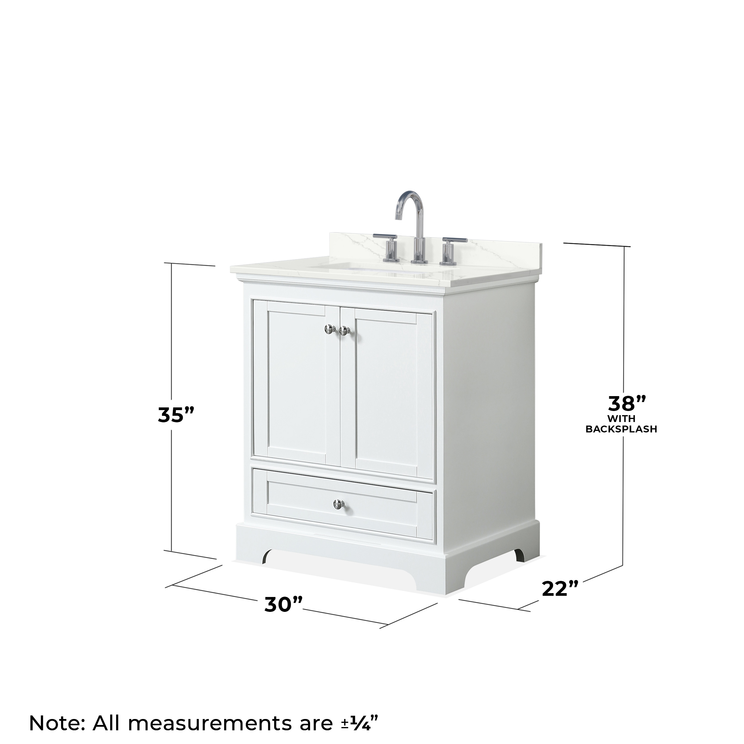 Wyndham Collection WCS202030SWHGTUS3MXX Bath-Vanity-Combo - View #4