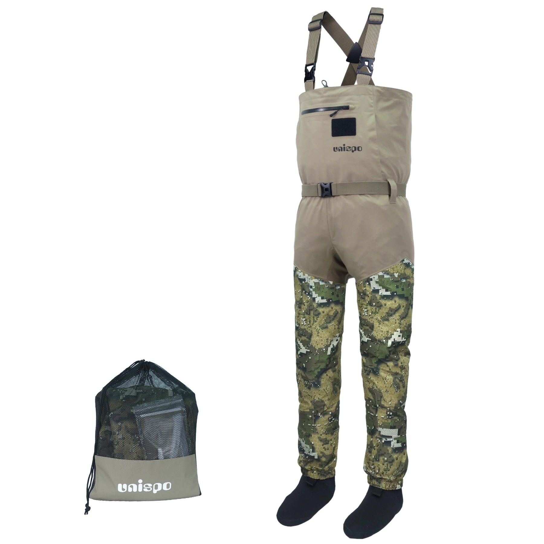UNISPO Fly Fishing Waders-size Medium Plus Unisex Fishing Jacket in the Fishing  Gear & Apparel department at