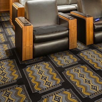Joy Carpets Deco Ticket Charcoal Pattern Indoor Carpet In The Department At Lowes Com
