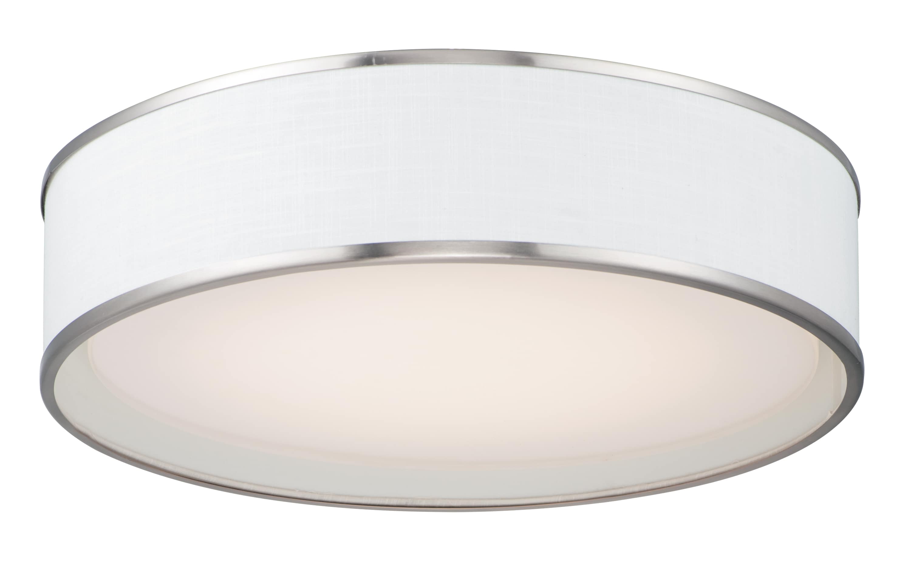 Maxim Lighting 10223WLSN Prime 5 -Light 20-in Satin Nickel Integrated LED Flush Mount Light