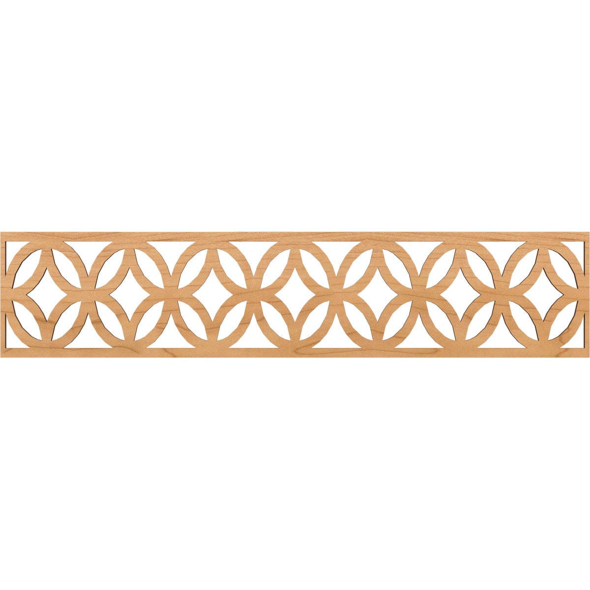 Ekena Millwork MLDA10X46CROMA Crosby Fretwork Flat Trim 10-in x 3.9-ft Maple Brown Unfinished 2156936 Pierced Wall Panel Moulding