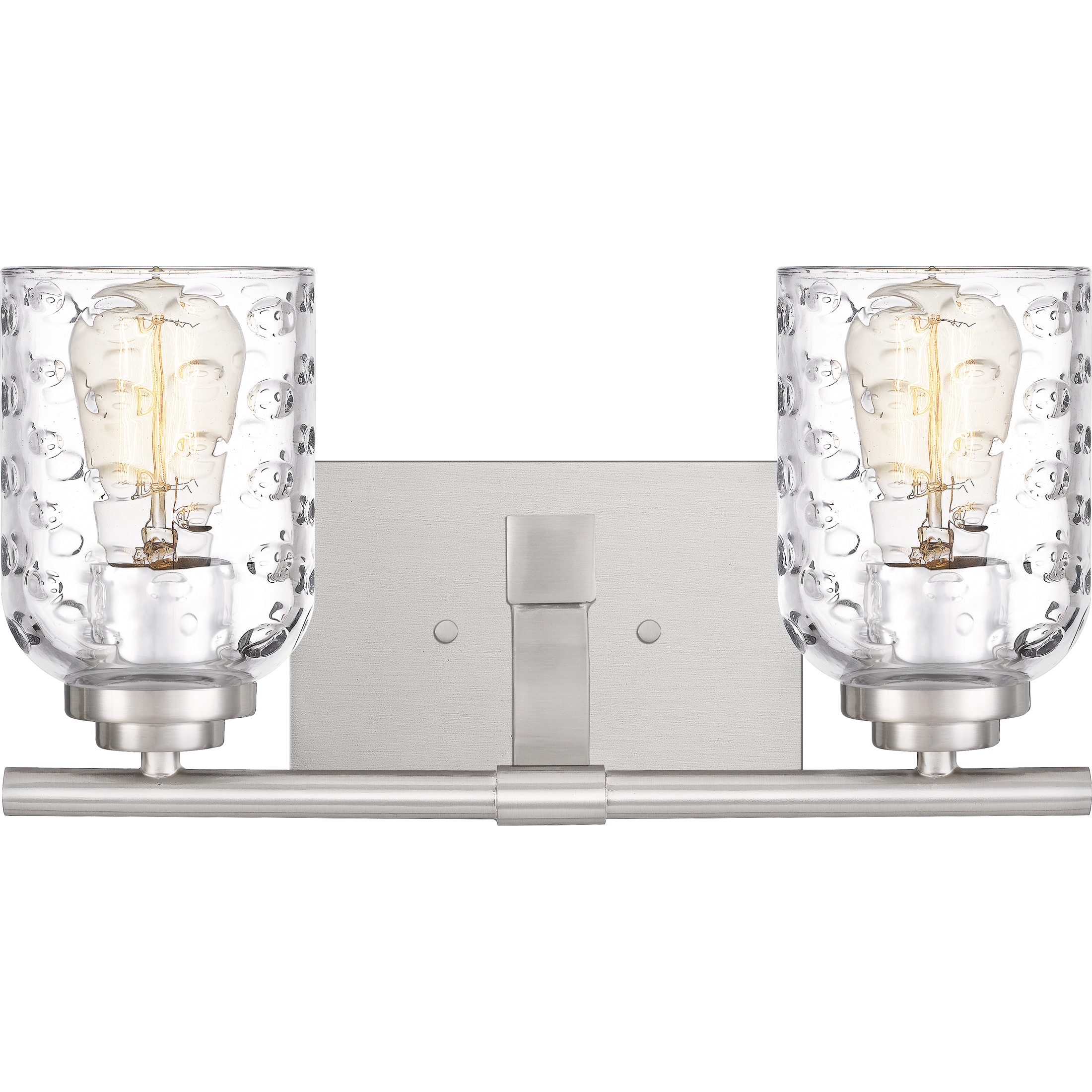Quoizel CRI8602BN Cristal 14-in 2-Light Brushed Nickel Transitional Vanity Light