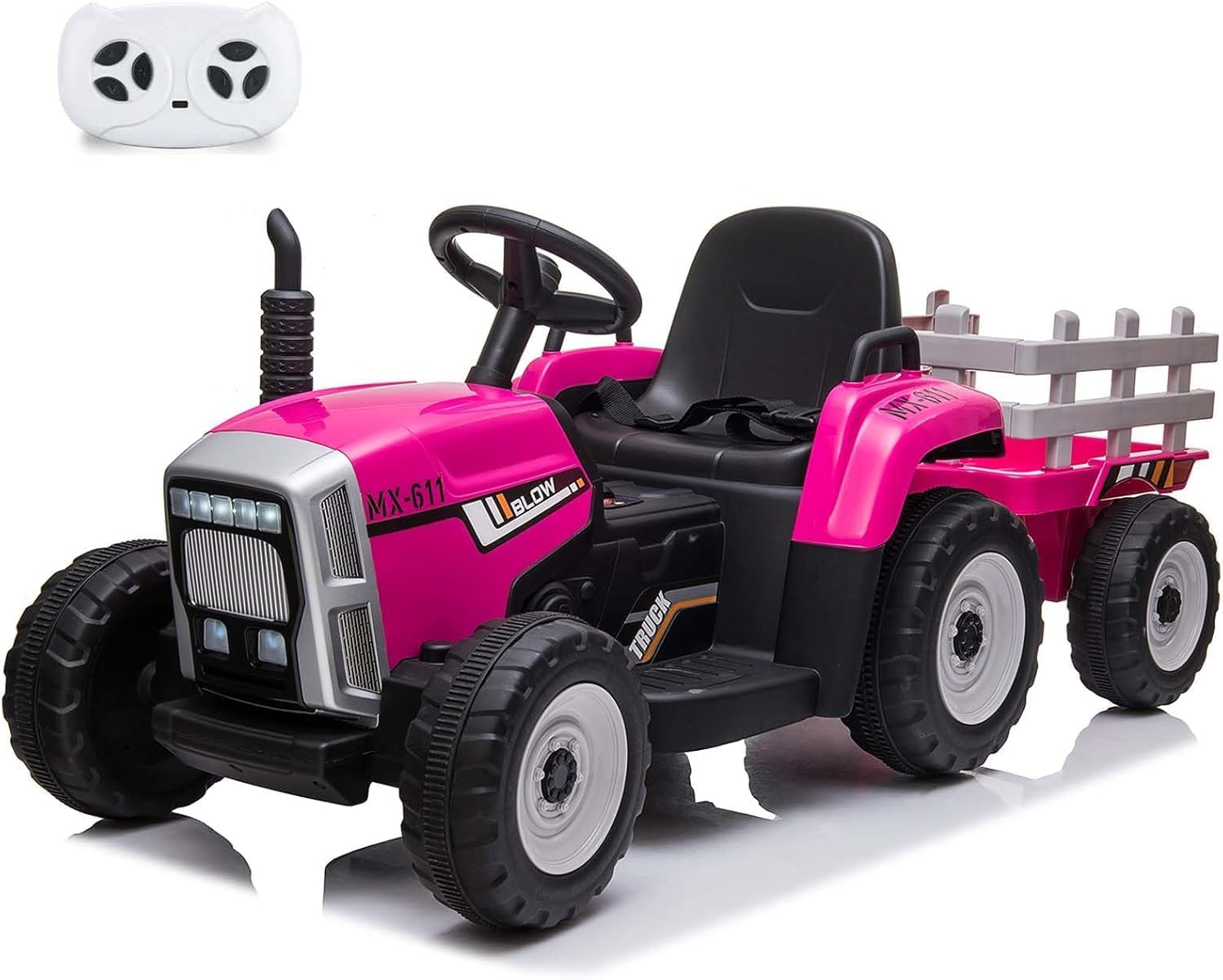 WhizMax PD-PTO-0WMIL3WM Licensed Land Rover 12V Ride-On Car With Parental Remote Control-Music-LED Lights