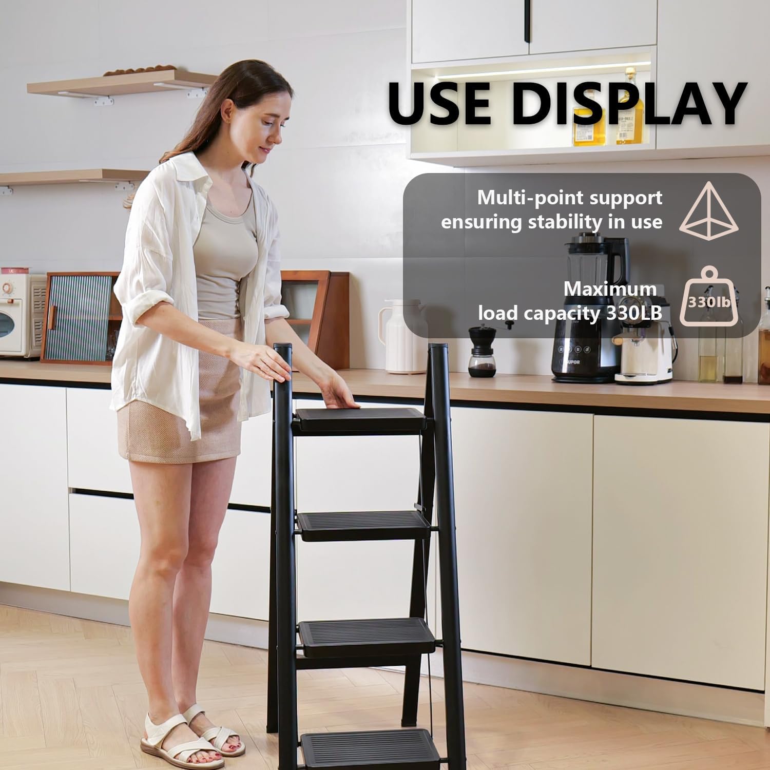 Wudkey L4-SP3X8P Step-Ladders - View #3