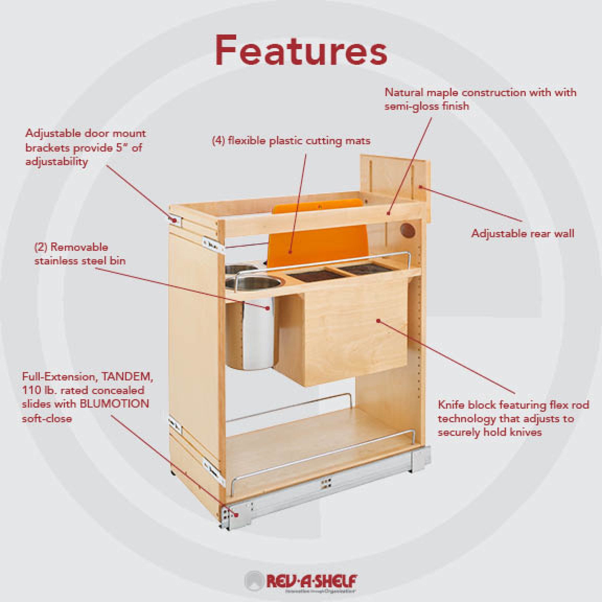 Rev-A-Shelf 448KB-BCSC-11C Pull-Out-Cabinet-Baskets - View #2
