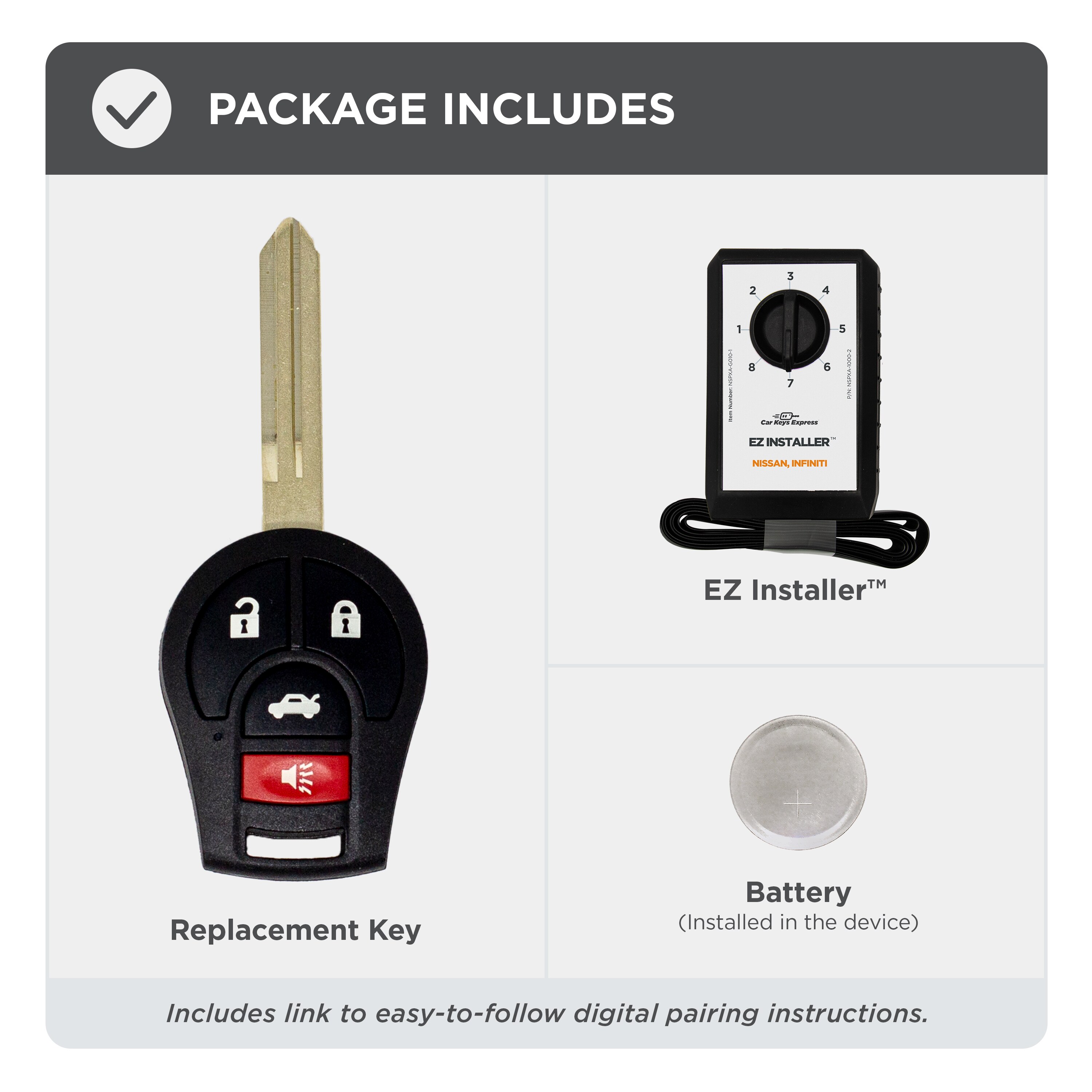 Car Keys Express NISRK4TSK-PK c060438 - View #4
