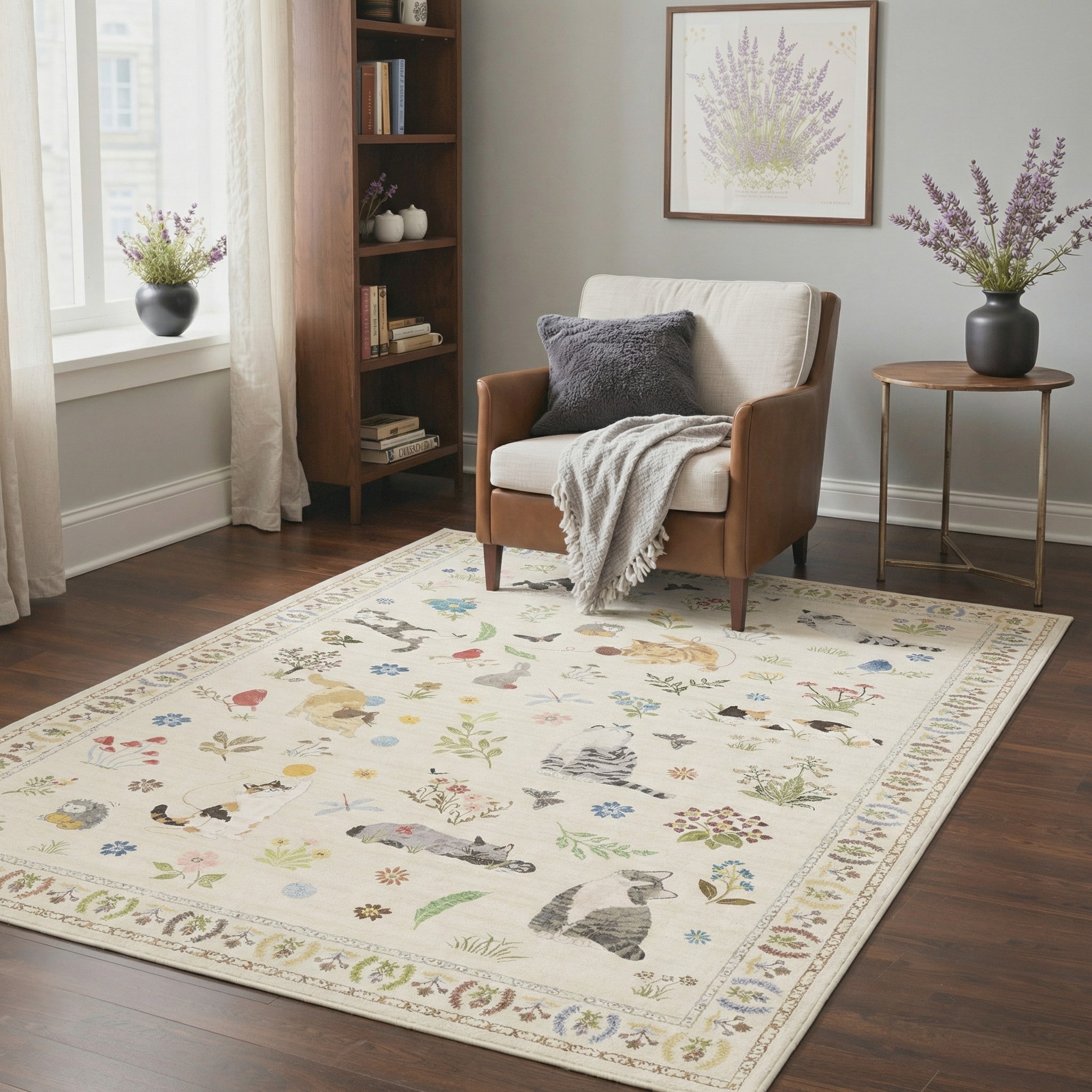 BAVNI ARN020-CATFLOWER-2X7 rugs - View #4