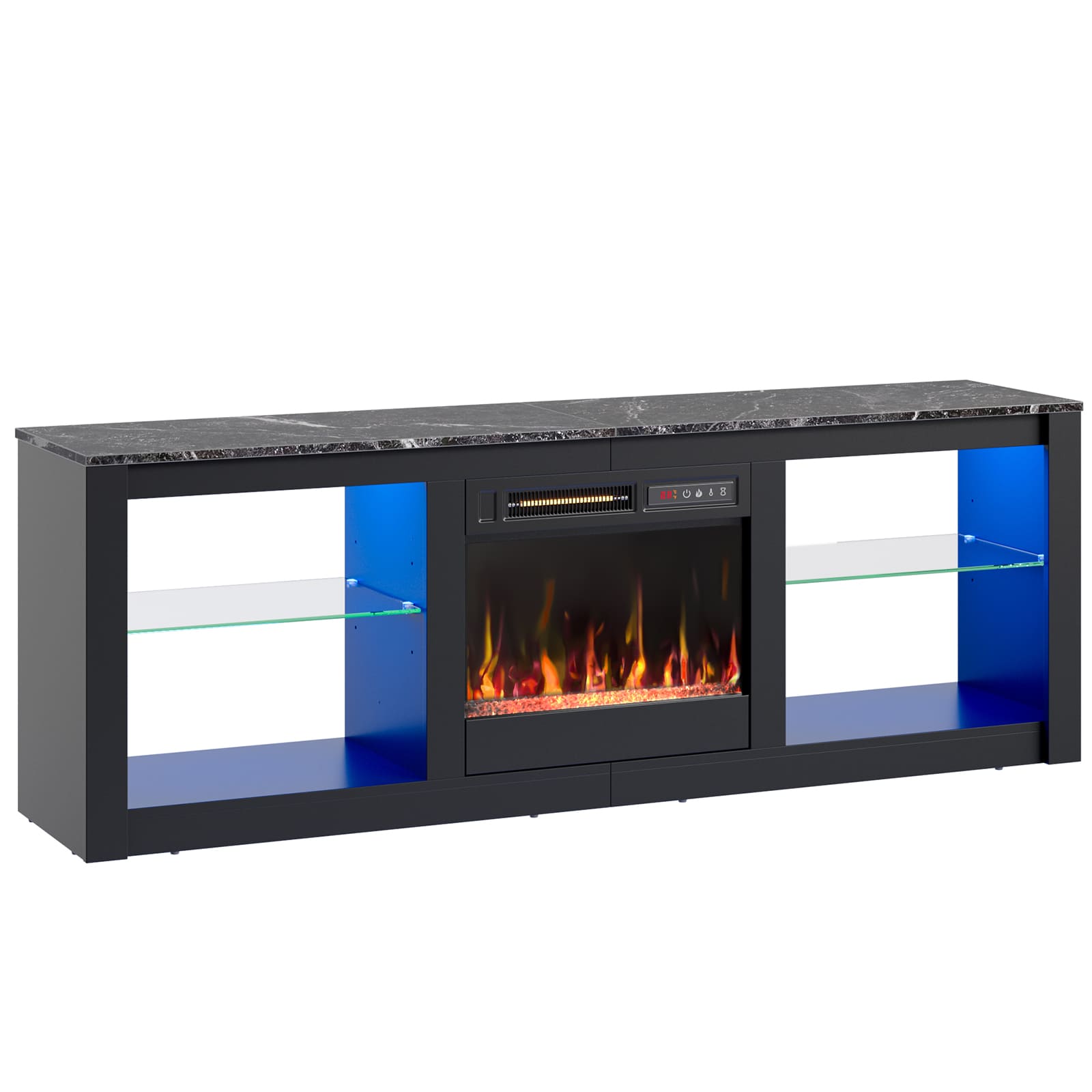 Bestier LOW-L100318FP-BLKM Electric-Fireplaces - View #8
