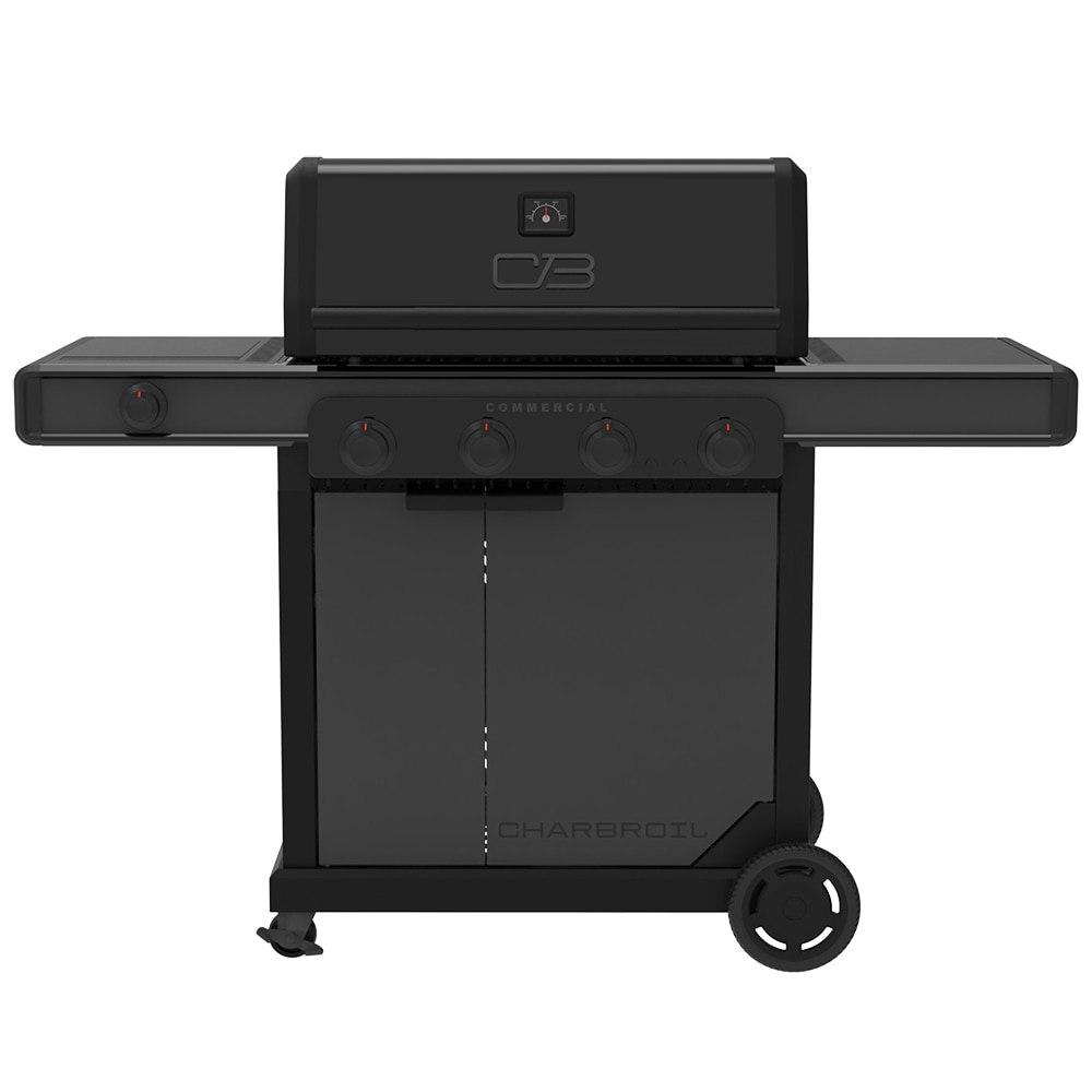 Charbroil 463264024 Commercial Series Grill and Griddle Combo Black 4 -Burner Infrared Liquid Propane and Natural Gas Grill
