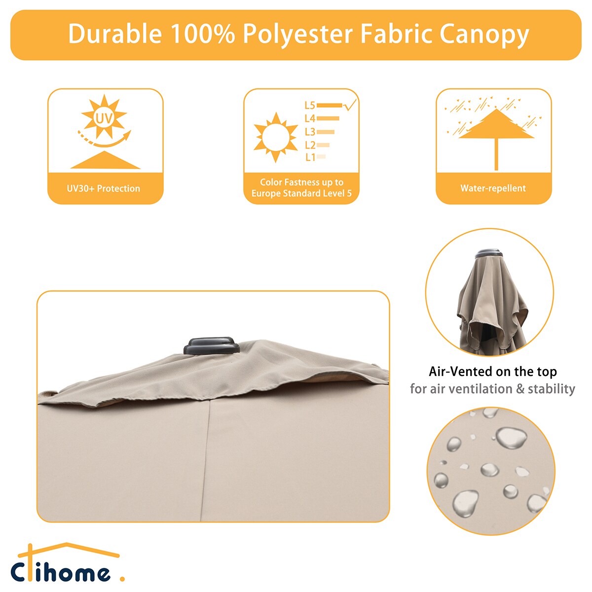Clihome AL-01AUM-2 Umbrellas-2 - View #6