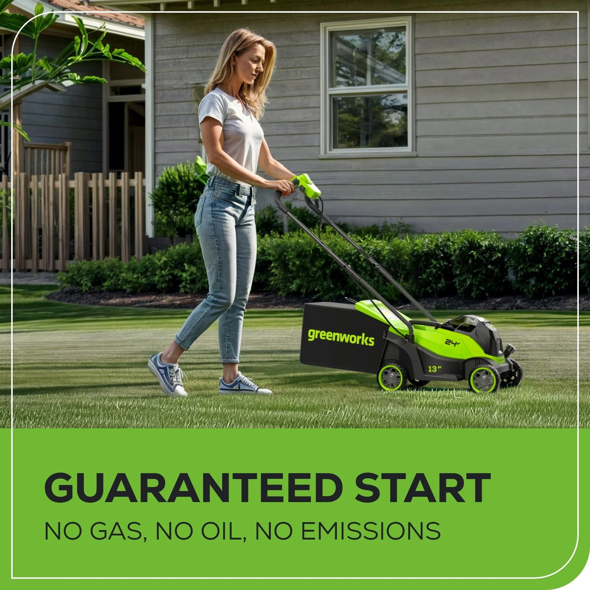 Greenworks 2554102 Cordless-Elec-Push-Mowers - View #6