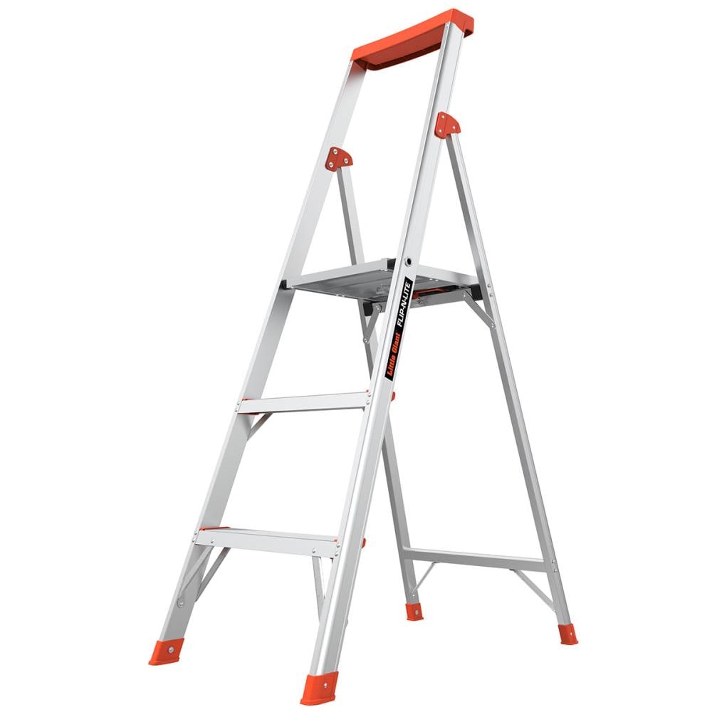 Little Giant Ladders Flip-N-Lite M5 5-ft Aluminum Type 1a- 300-lb Load  Capacity Platform Step Ladder in the Step Ladders department at