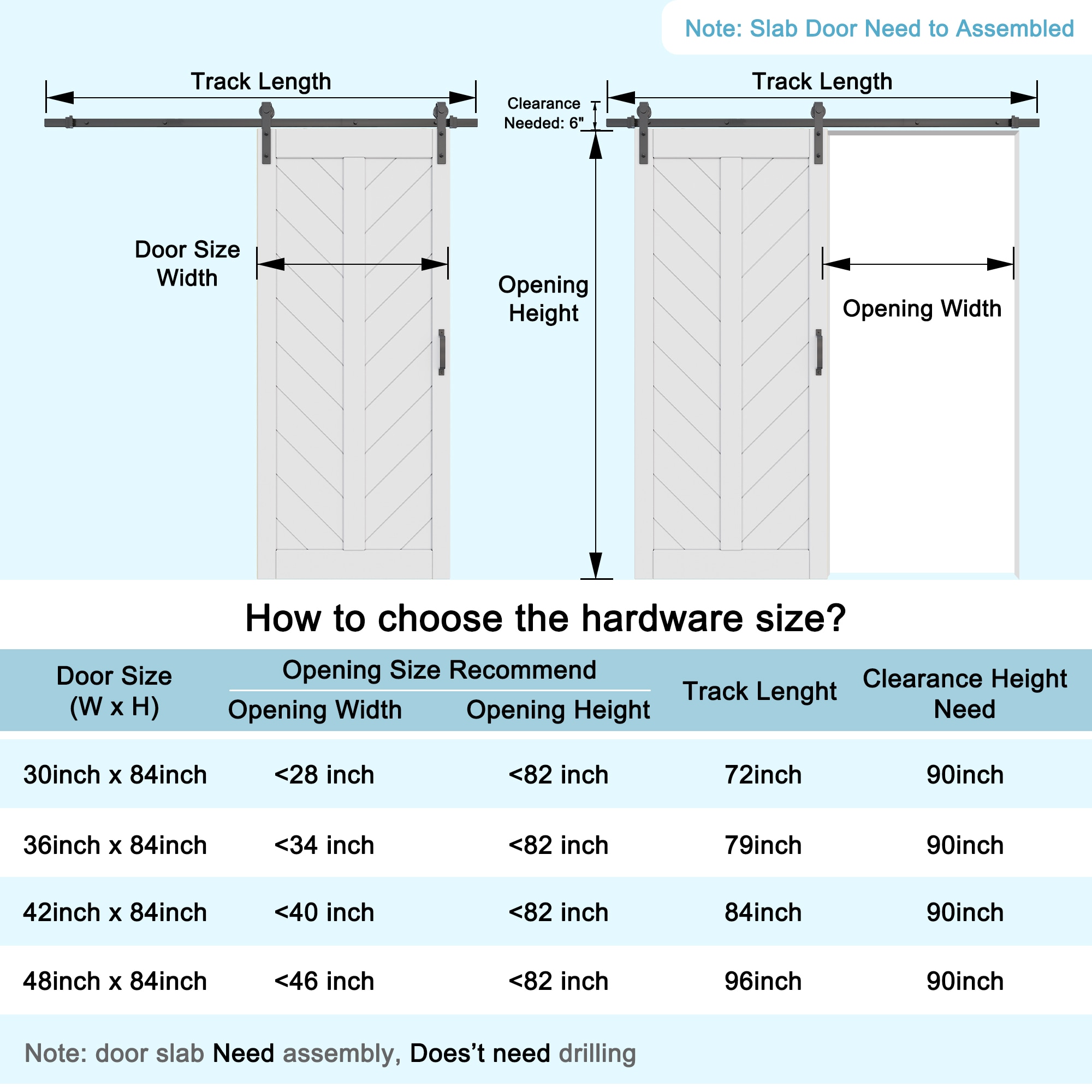 JUJUBON IN-BDBD1-V-WH-42 Barn-Doors - View #7