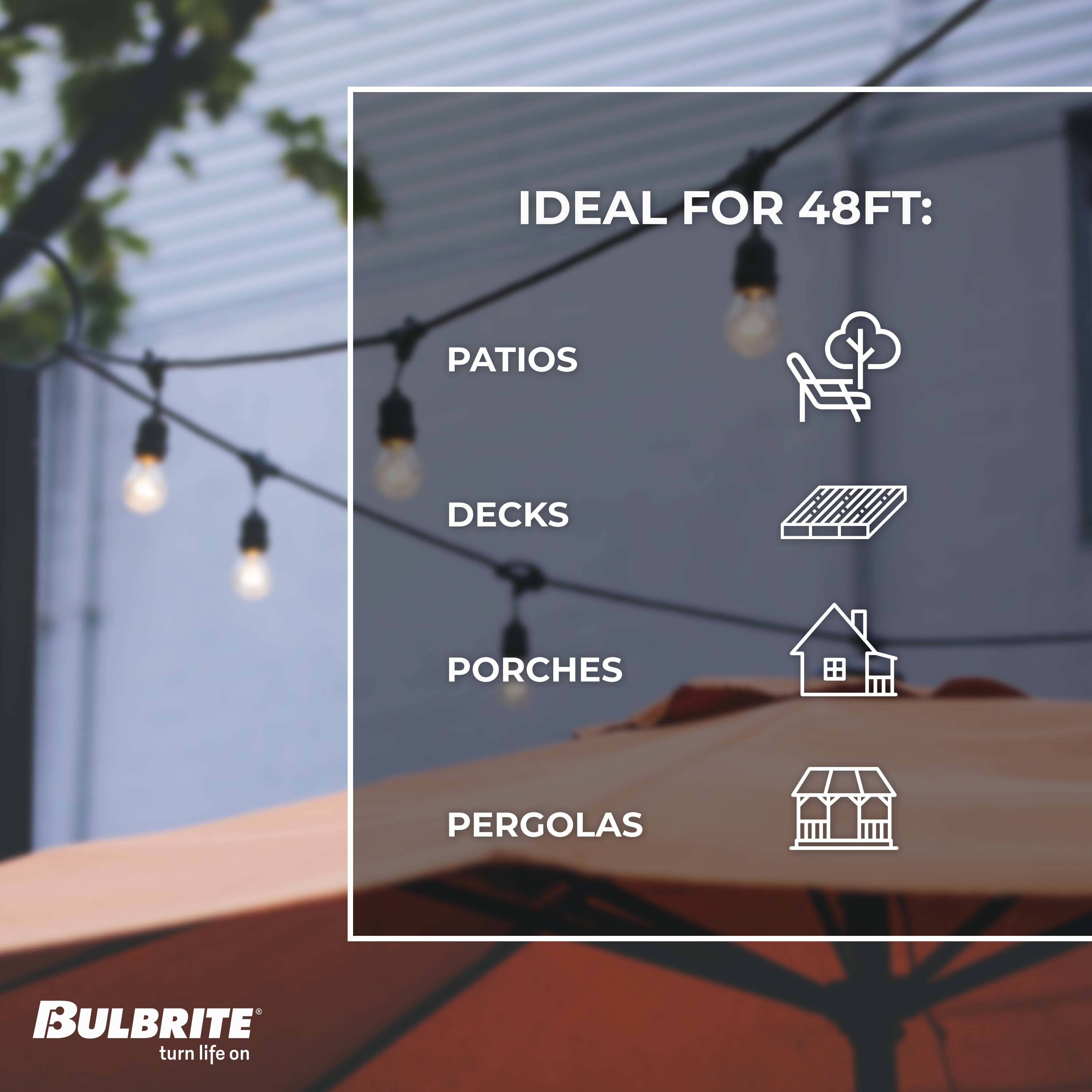 Bulbrite 812483 Patio-String-Lights - View #5