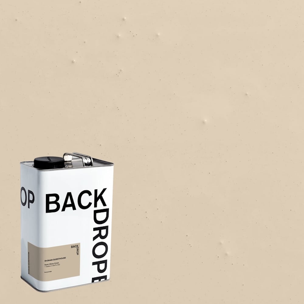 BACKDROP BD255301501 Semi-gloss RYOKAN GUESTHOUSE Neutral beige Enamel ( 1-gallon )