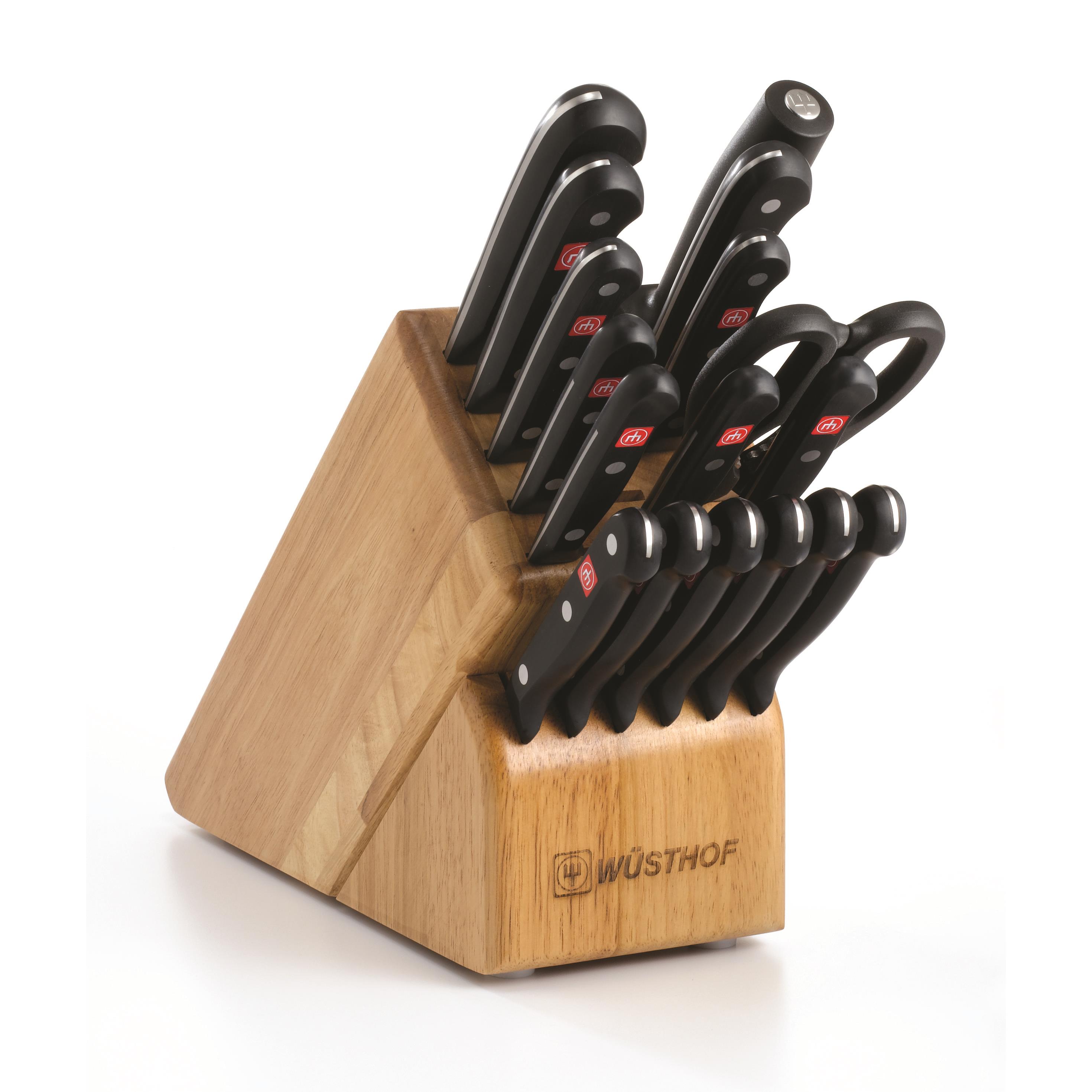 18-Piece Knife set with Block Stainless Steel | - WUSTHOF 1095071801