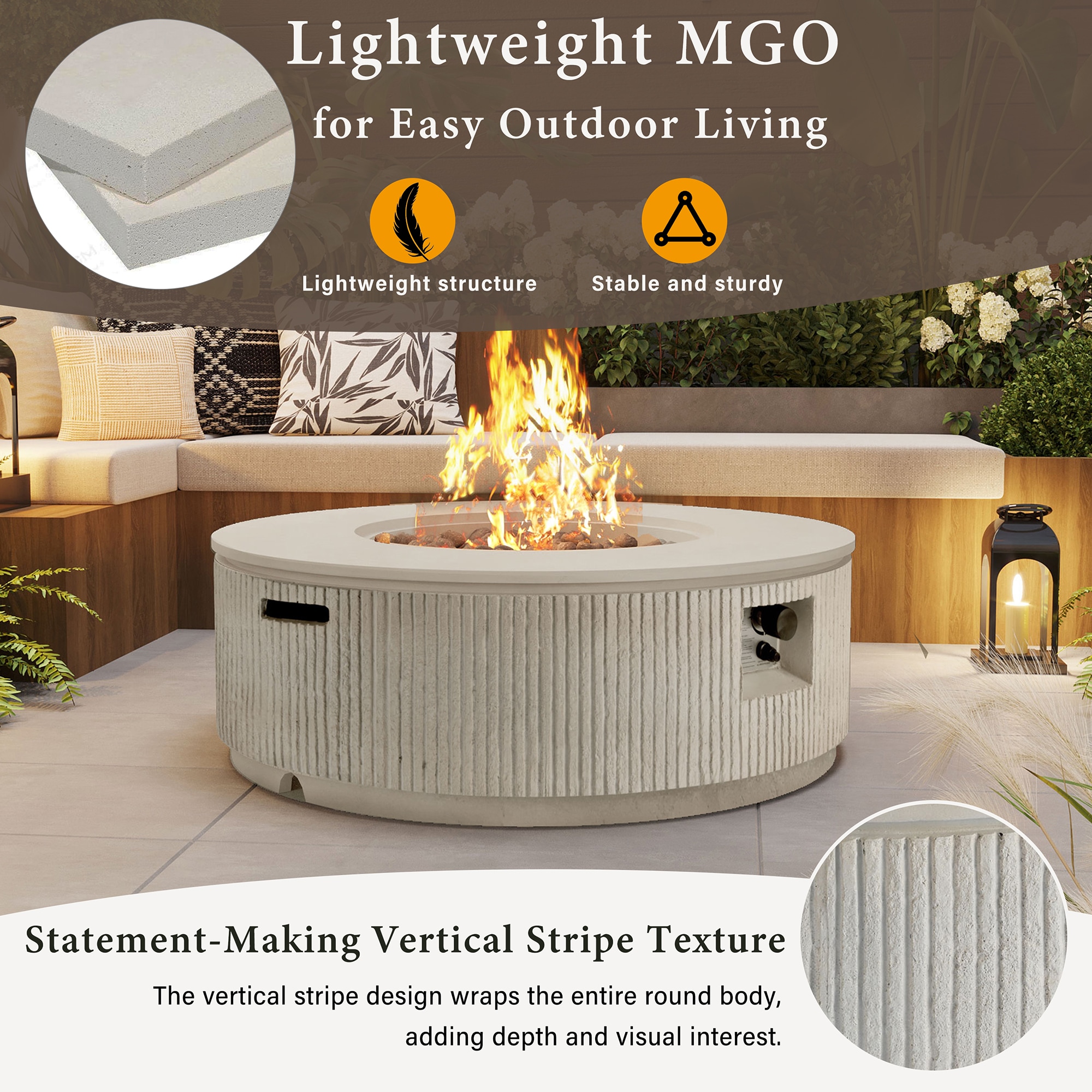 Fun Orange FUN26GP36 Outdoor-Gas-Firepits - View #2