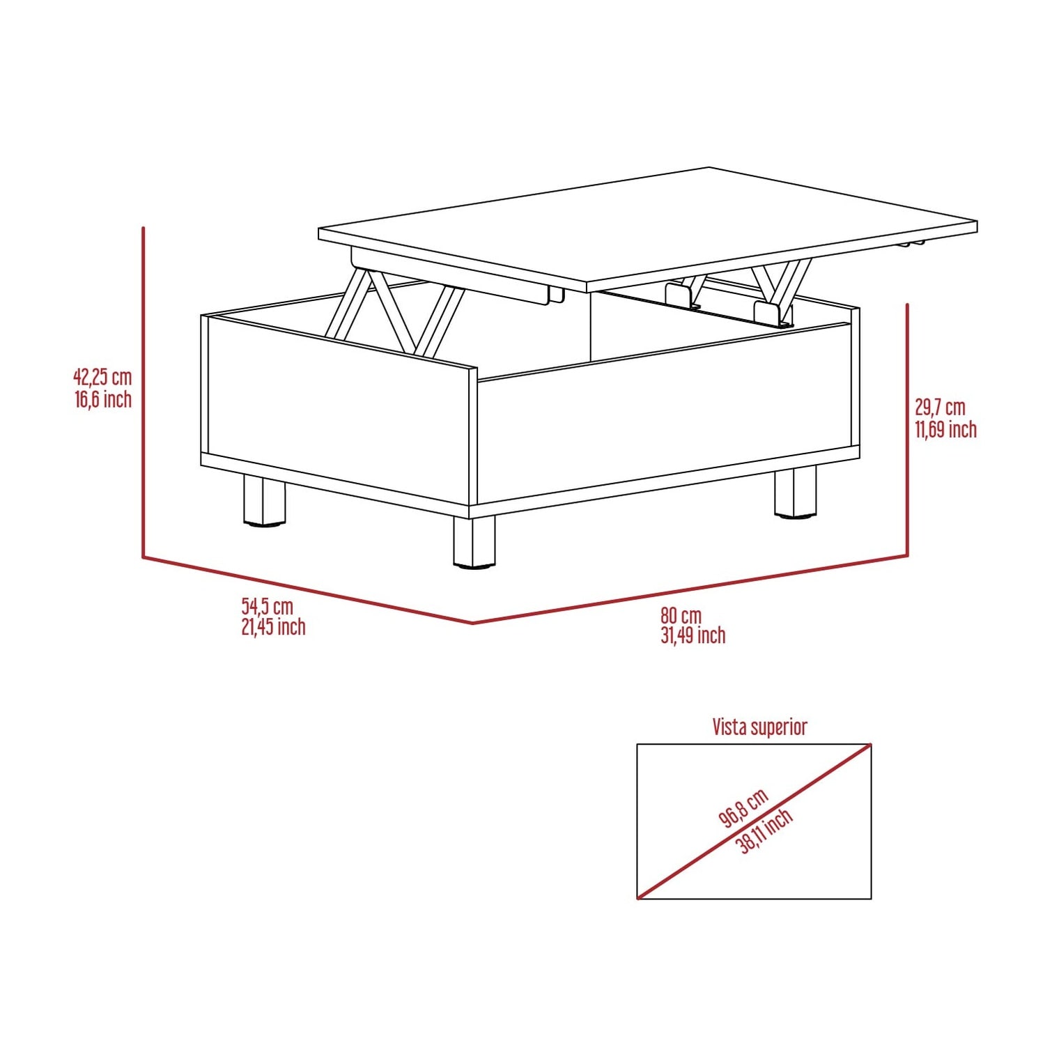 SunJet L8GPG43H98RW Coffee-Tables - View #7