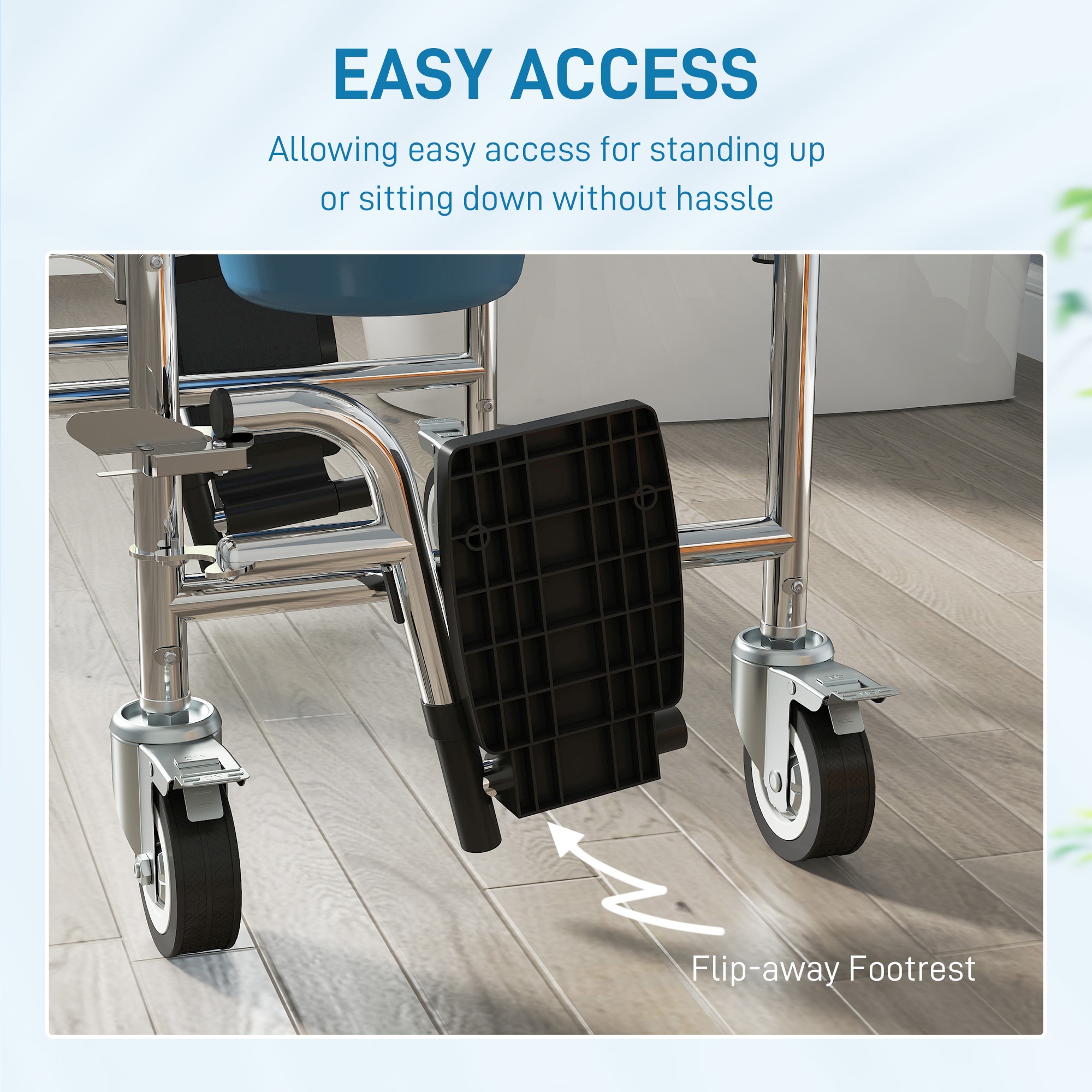 HomCom 713-189V00GY Bedside-Commodes - View #6