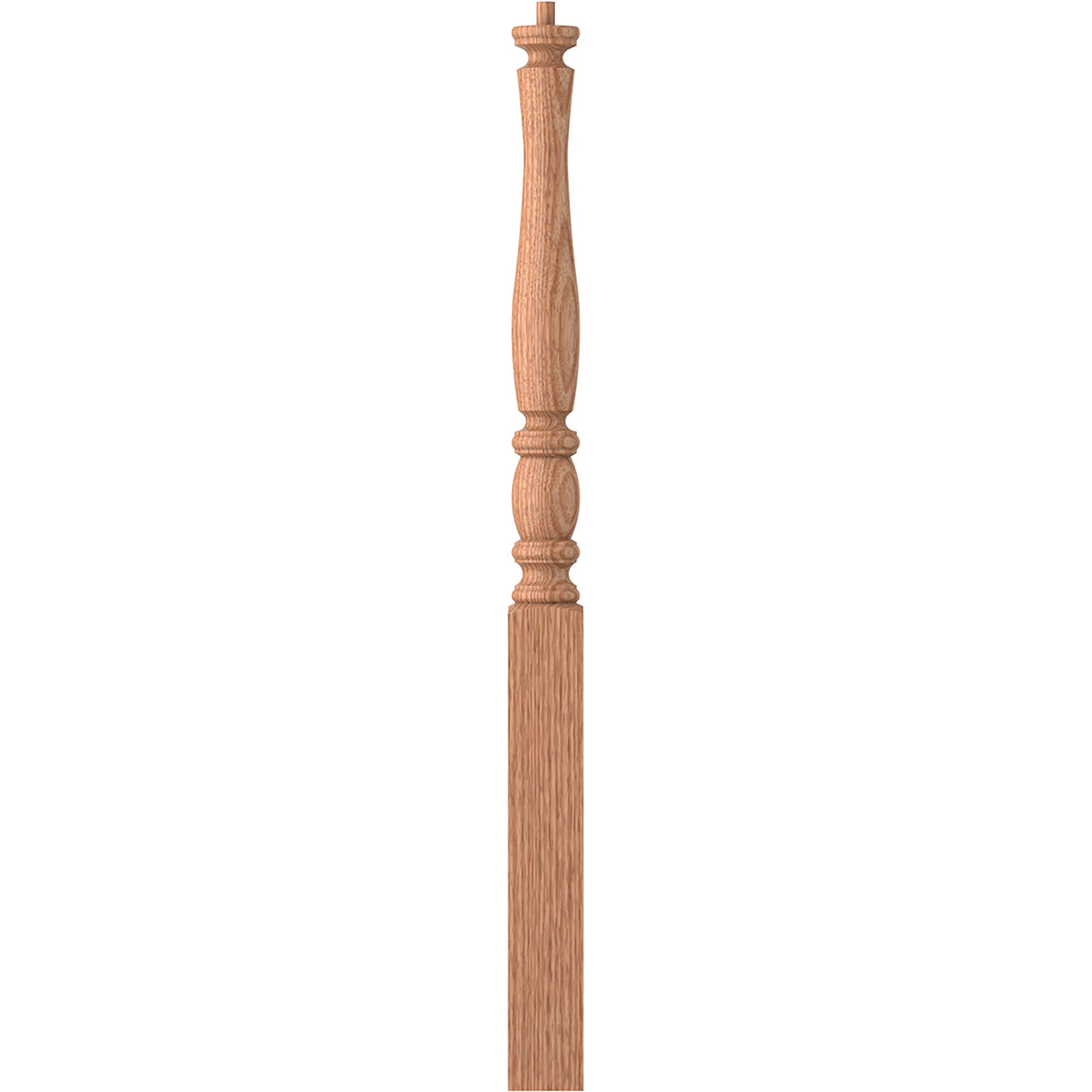 L.J. Smith Stair Systems LJP-3210-O LaSalle 3-in x 43-in Unfinished Red oak Starting Stair Newel Post