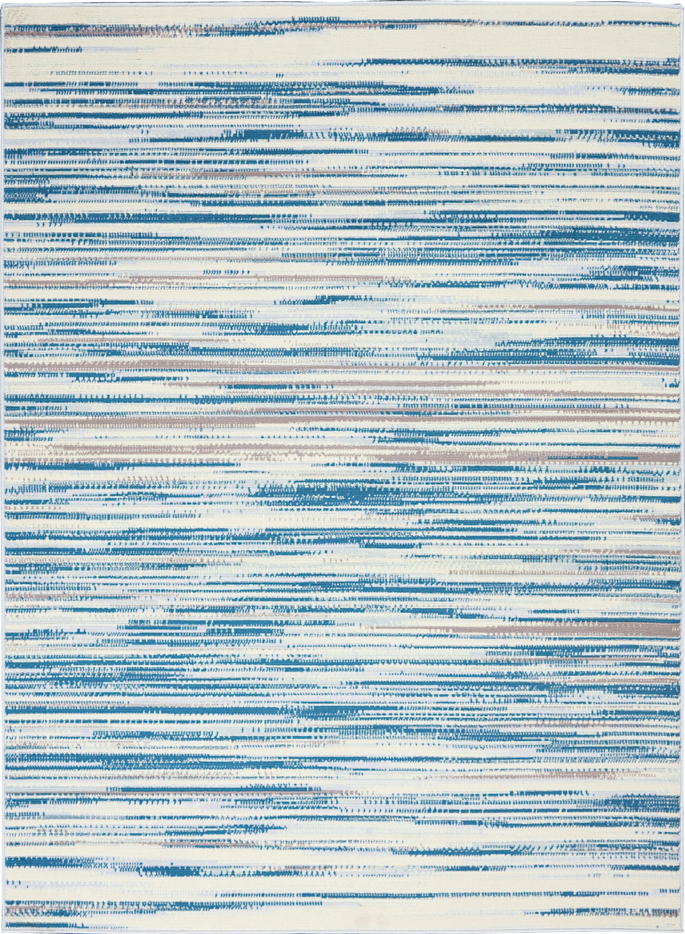 Hand-knotted Blue Synthetic Rectangular 6' x 9' Area Rug