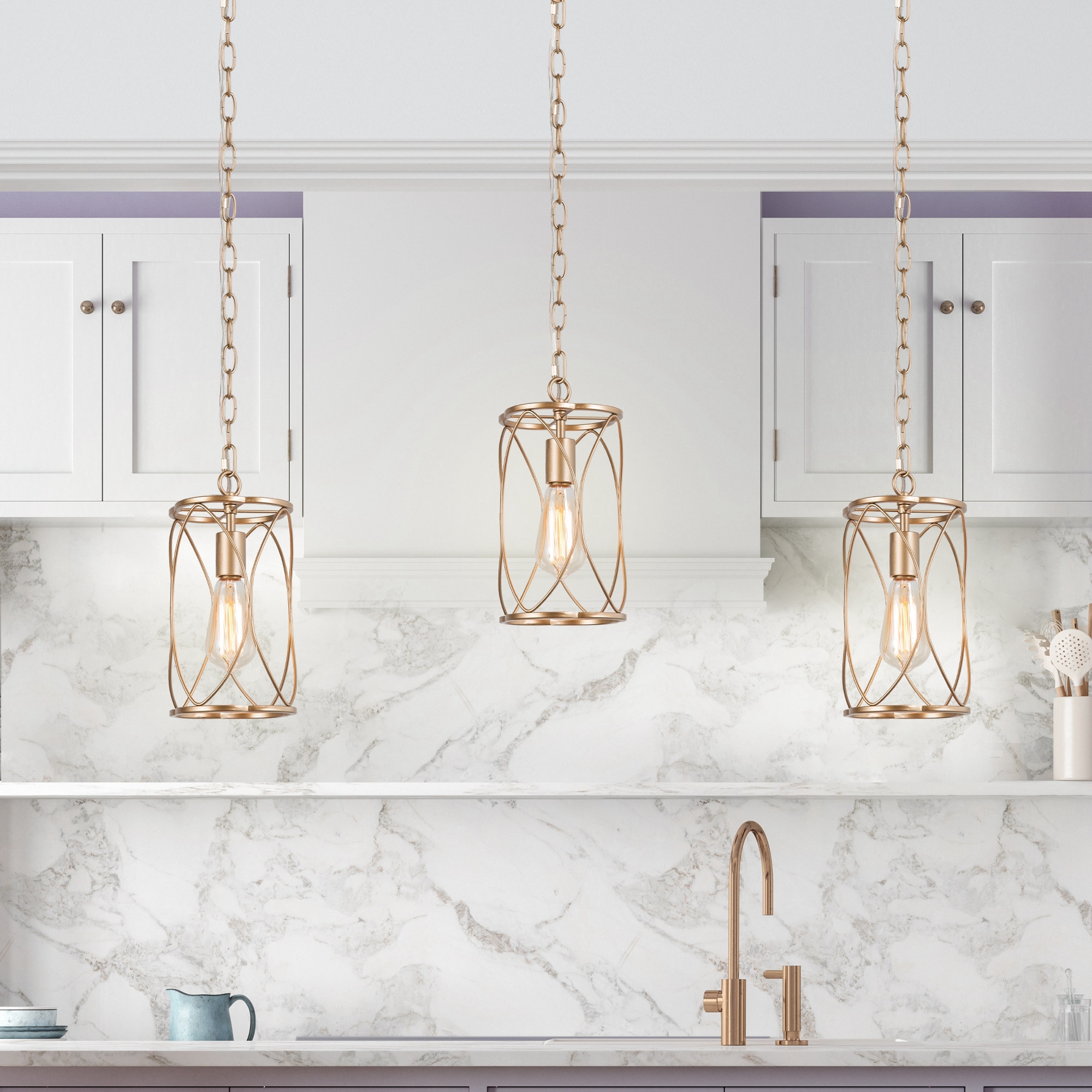 Modern best sale gold lighting