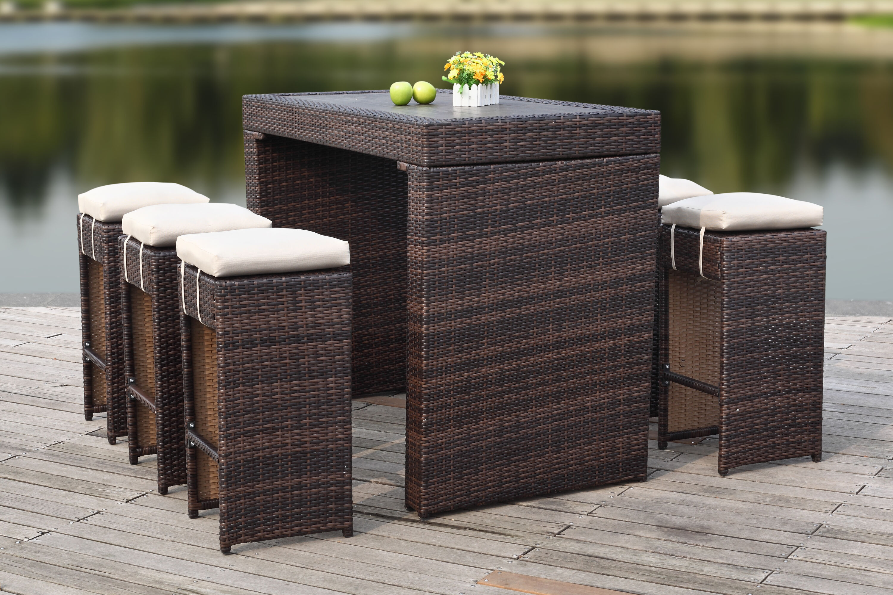 Safavieh PAT2502B Patio-Dining-Sets - View #4