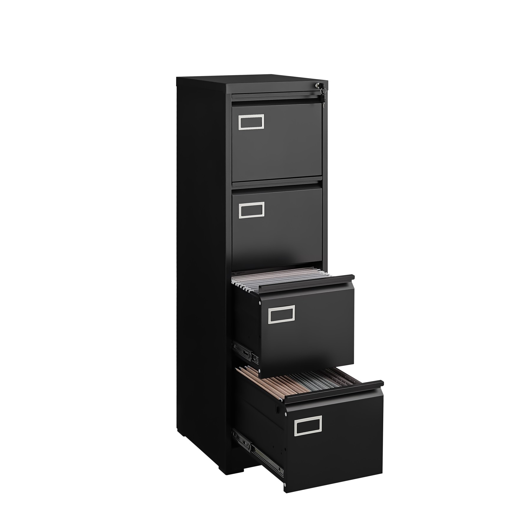 Maocao Hoom Black 4 -Drawer 14.57-in File Cabinet