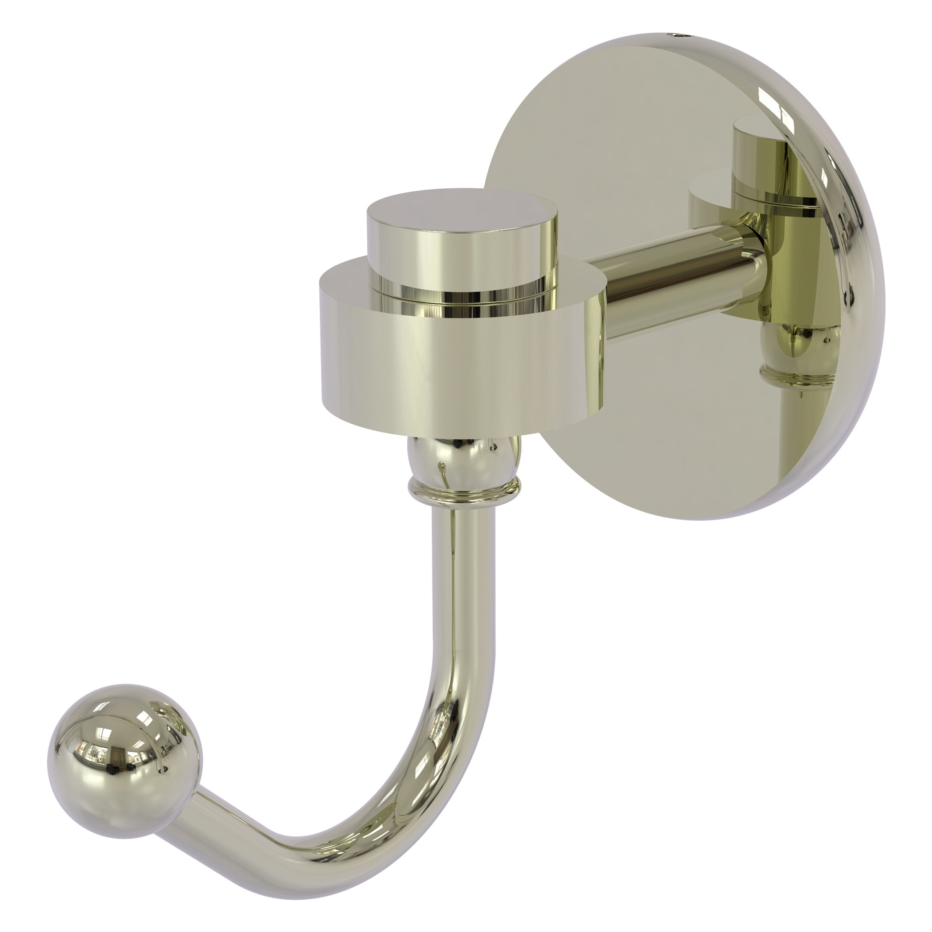 Allied Brass 7120-PNI Satellite Orbit One Polished Nickel Single -Hook Wall mount Towel Hook