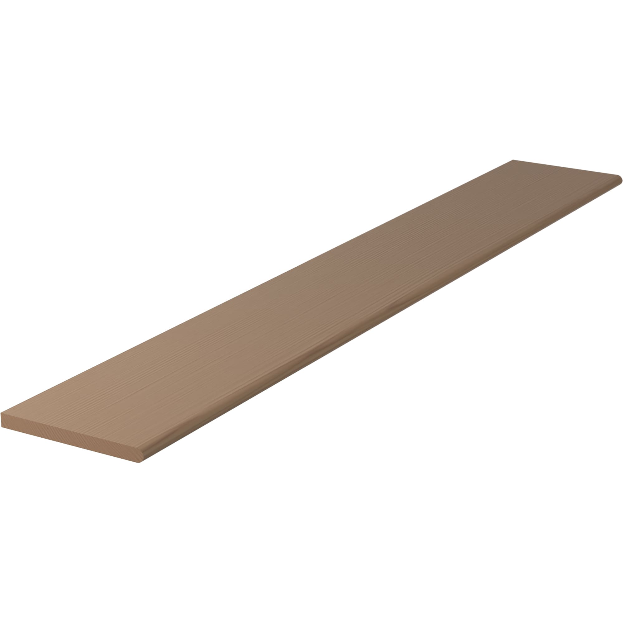 L.J. Smith Stair Systems 807011X72-P 72-in x 11.5-in x 1-in Brown Poplar No return Bullnose Stair Tread