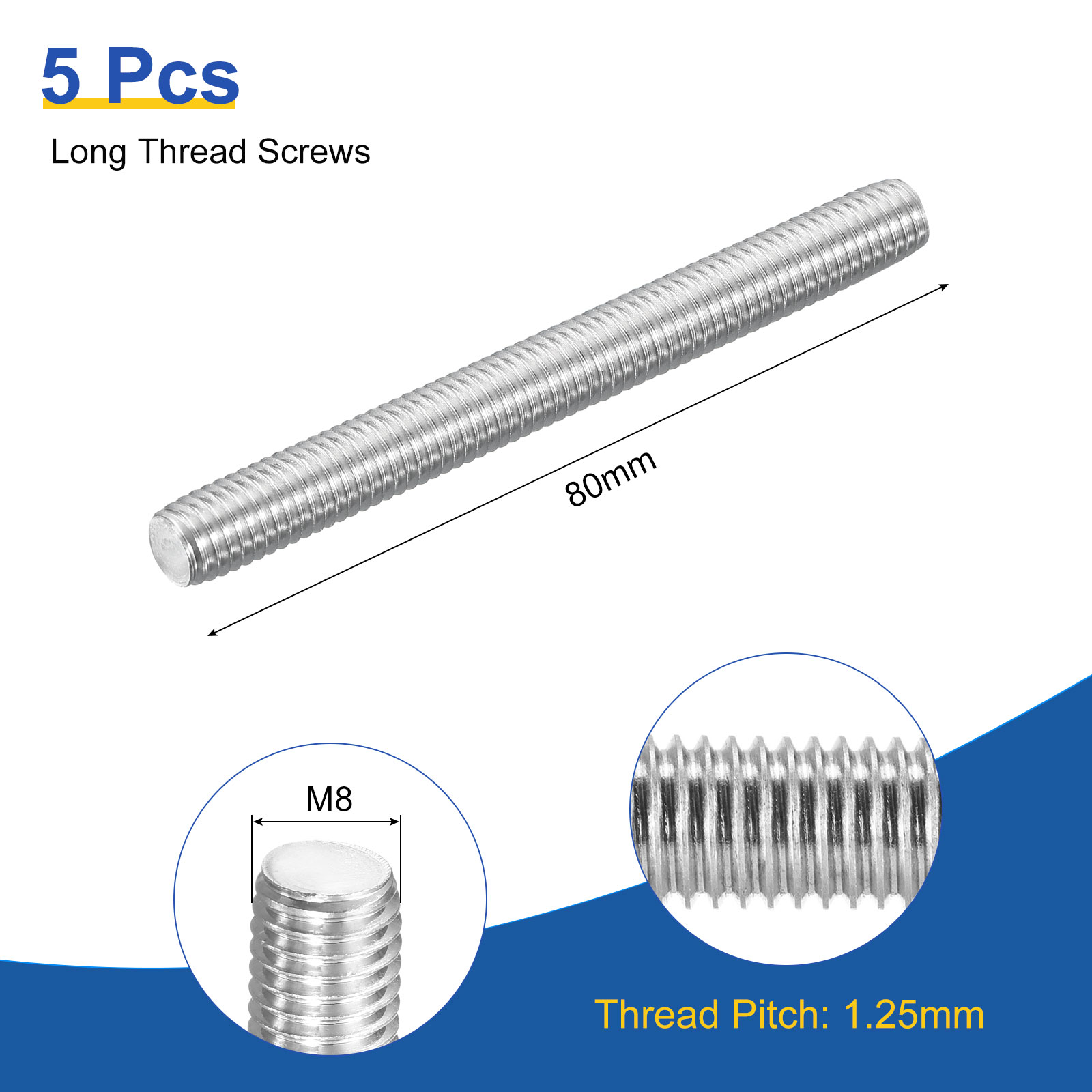 Unique Bargains S26050701UX4914 Threaded-Rod - View #2