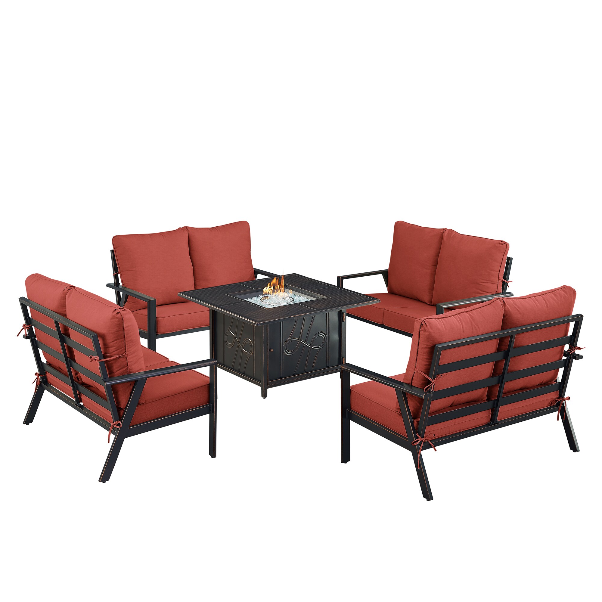 Oakland Living LUX4LSREGISRDCUA Patio-Conversation-Sets - View #2