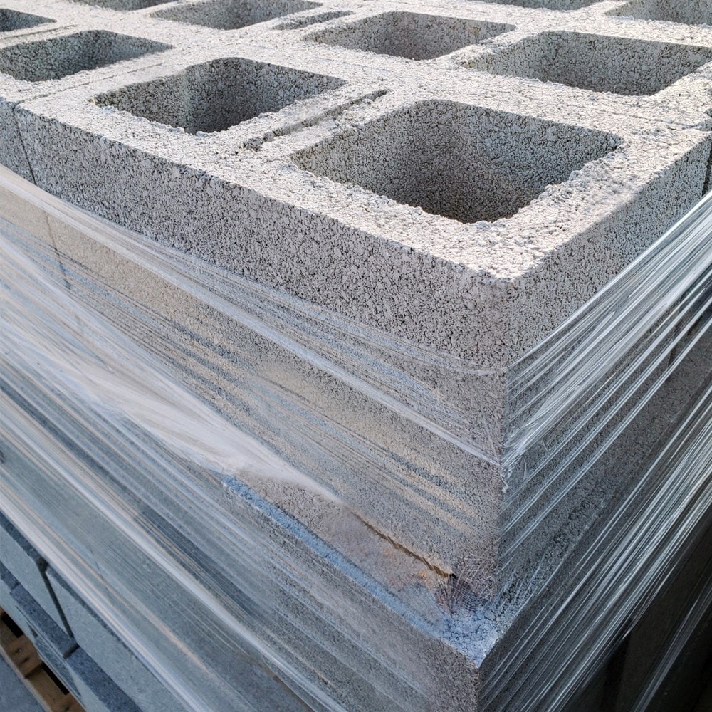 SRM Concrete 8-in W X 8-in H X 16-in L Concrete Block Cored Concrete ...