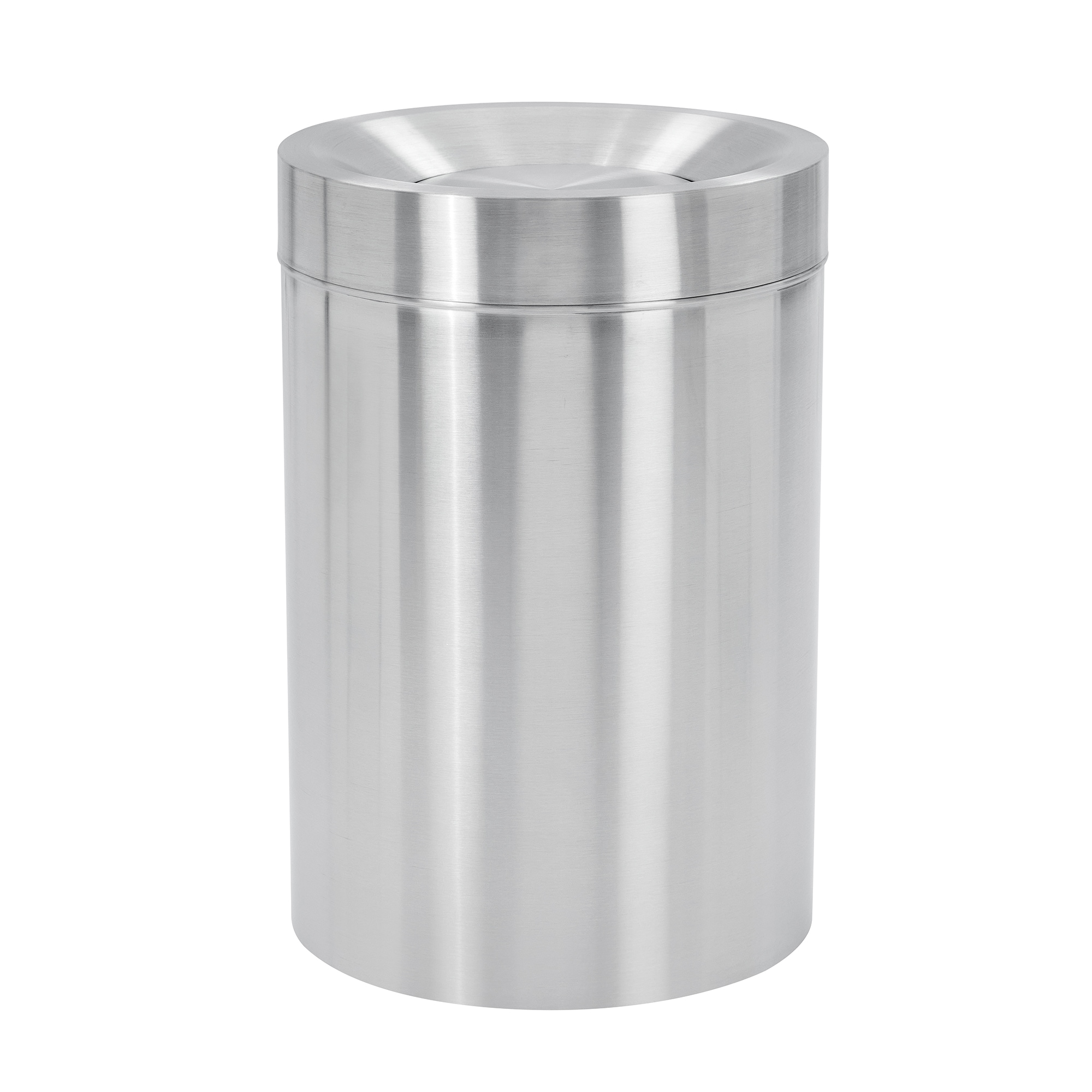 Alpine Industries - 50 Gallon Stainless Steel Commercial Trash Can with Removable Swing Lid