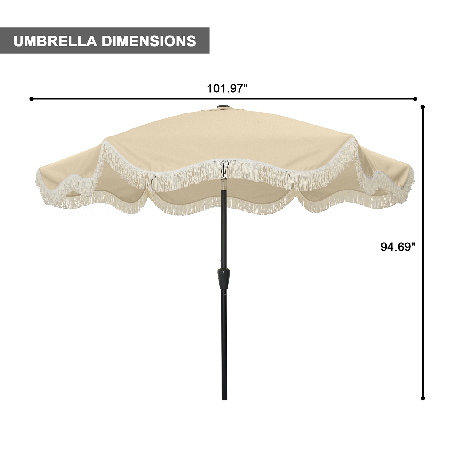 Clihome CL0102QDLS9BE Umbrellas-2 - View #5