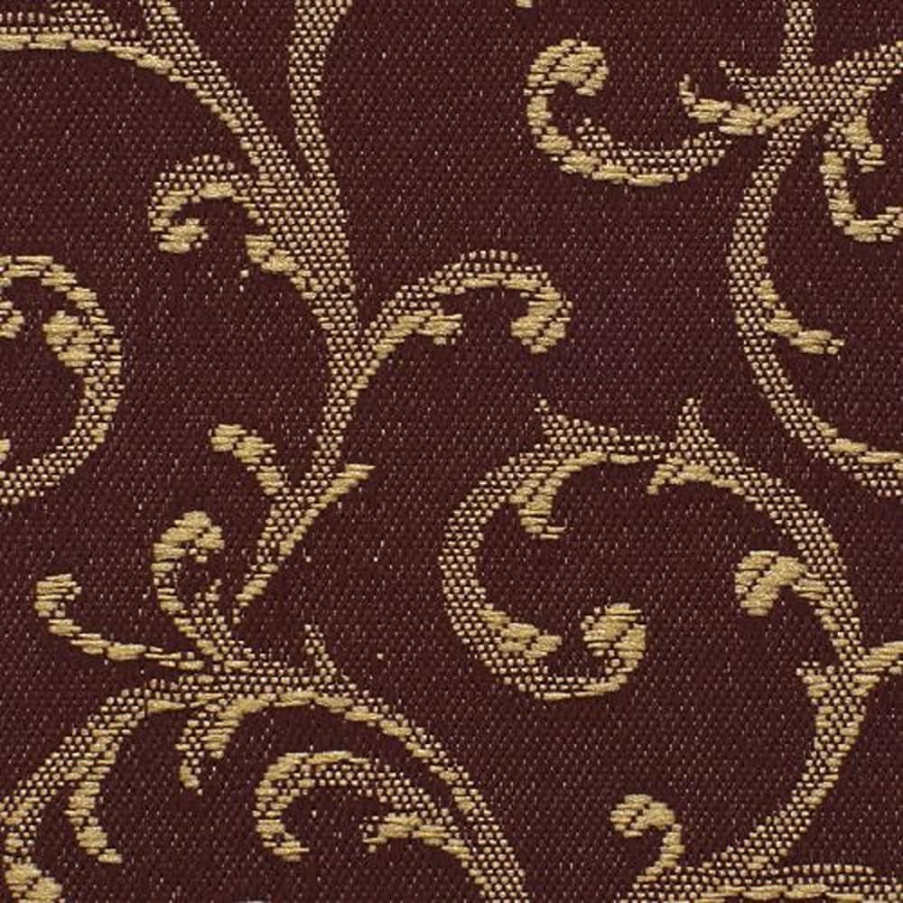 LEVOLOR FSLT000788206 Classic Scroll Merlot Room darkening Polyester Vertical blinds swatch