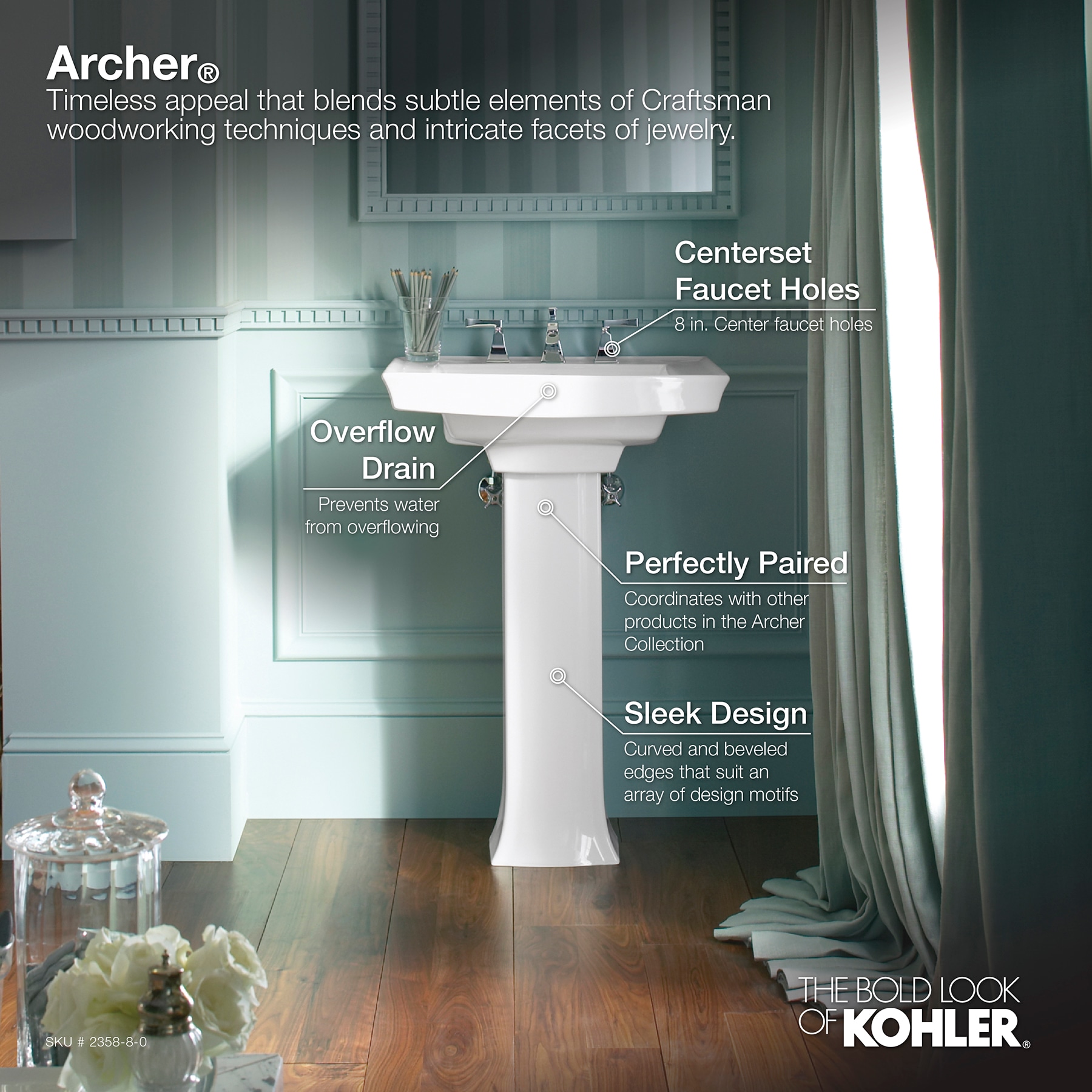 KOHLER 2357-0 Complete-Pedestal-Lavatories - View #7