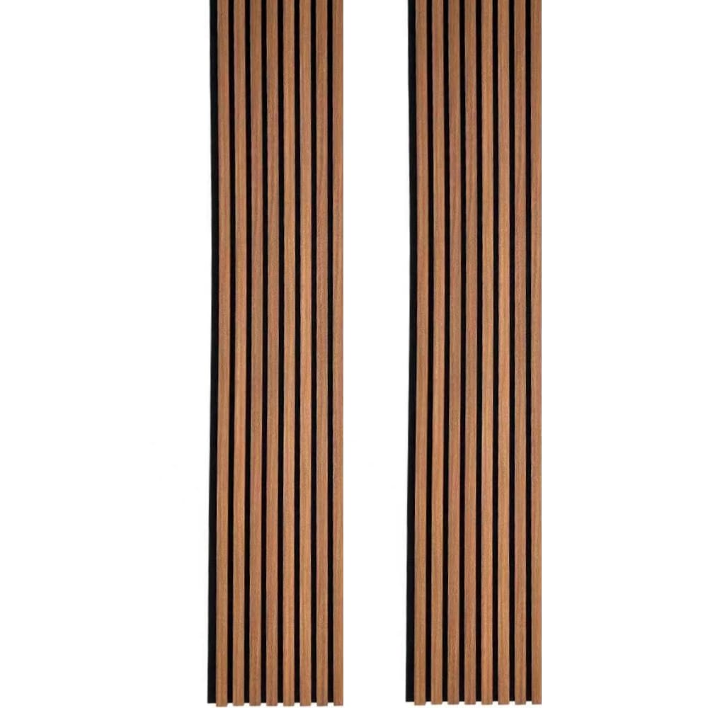 HIGHLANDERHOME ACP002LMAPLE12X94 12-in x 7.8-ft Smooth Brown Maple MDF Tongue and Groove Wall Plank ( 2 -Pack , Covers 16-sq ft )