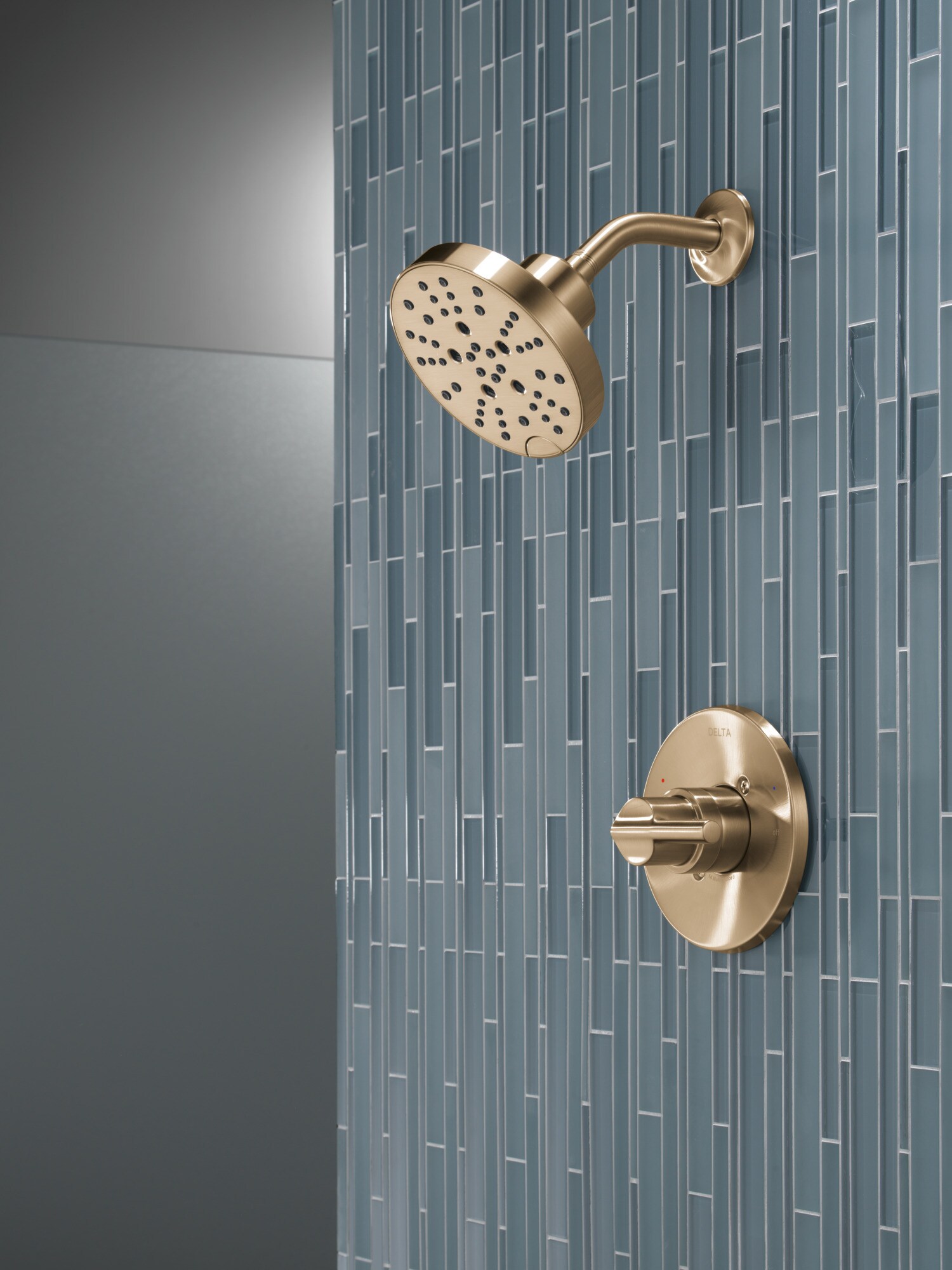 Champagne Bronze Multi-Function Wall Mounted Shower Faucet Set