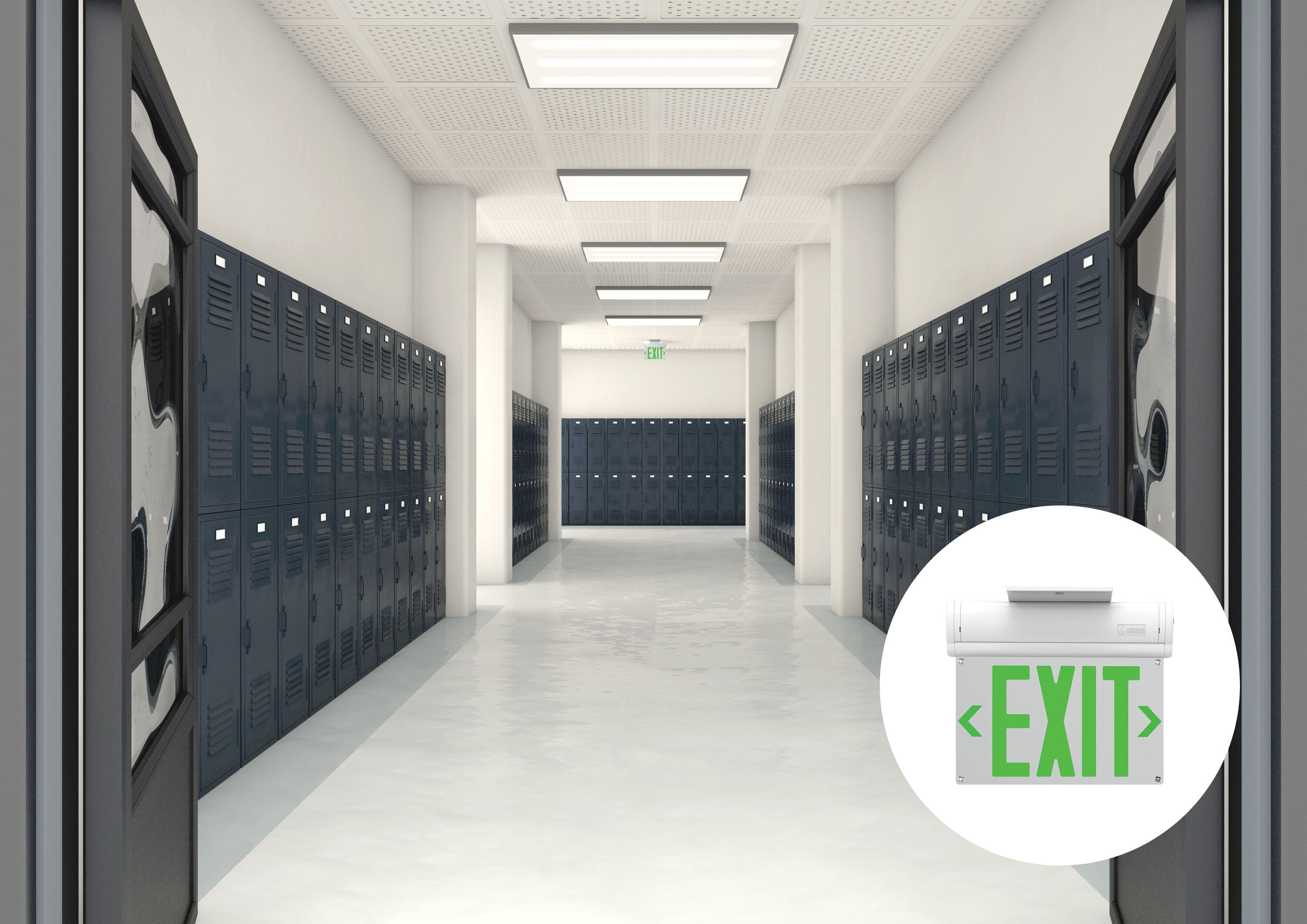 Lithonia Lighting BEWGSMCP2M2 Emergency-Exit-Lighting - View #11