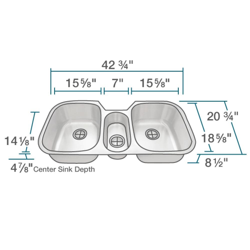 MR Direct 4521-18-ENS Kitchen-Sinks - View #3