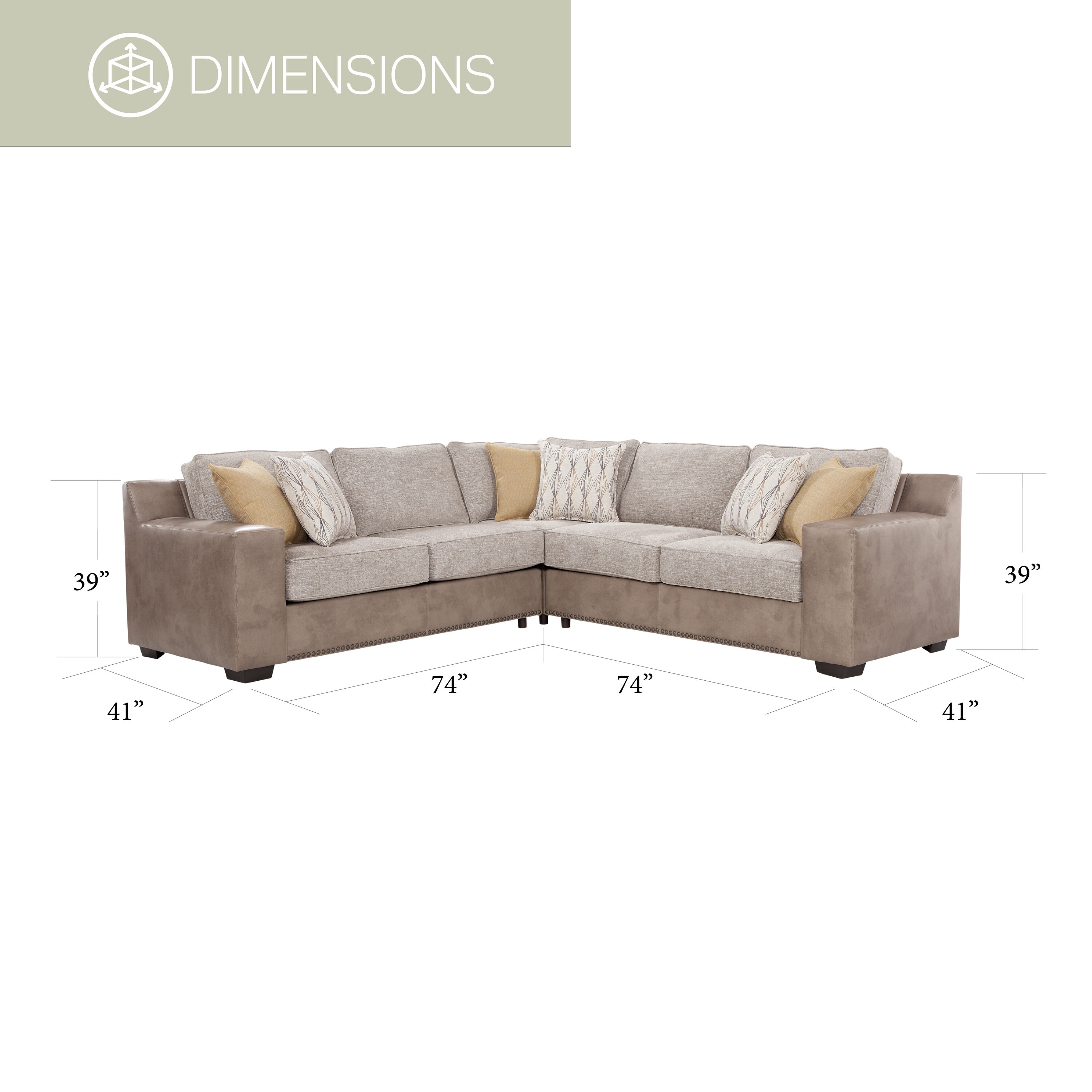 OSHOME 8-080-S298V8 American Furniture Classics Model 8-080-S298V8 Urban Loft Gray Series Medium Sized Cocktail Ottoman in a Neutral Chenille Fabric