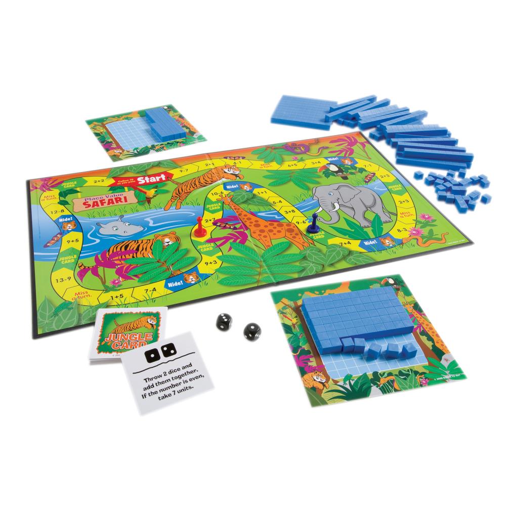 Didax place value safari educational game in the board games