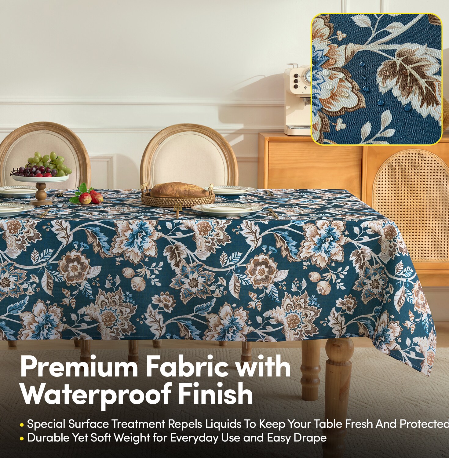 Sweet Home Collection LOW-TC-JAC-6084 Table-Covers - View #3