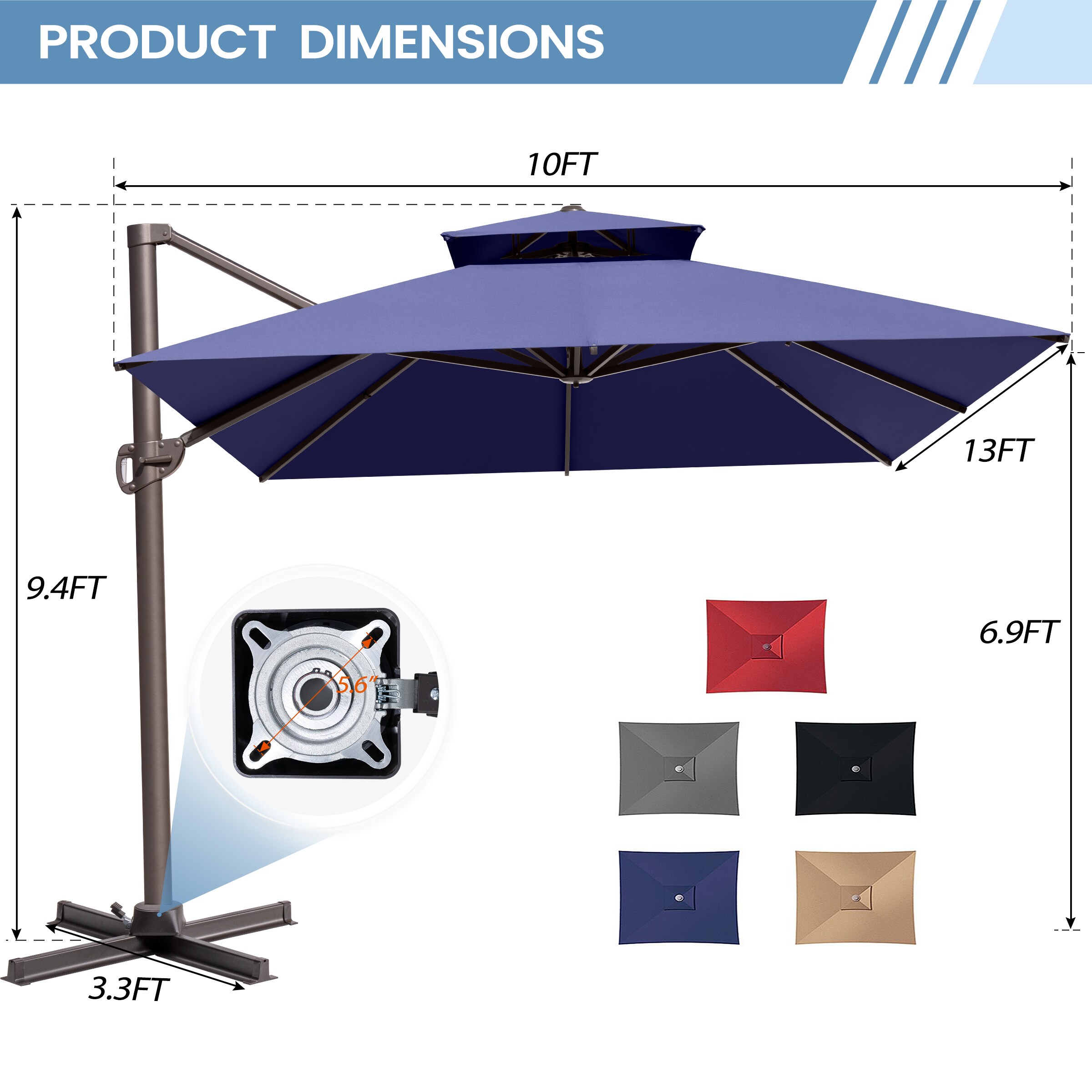 Crestlive Products CL-PU027BLK Umbrellas-2 - View #3