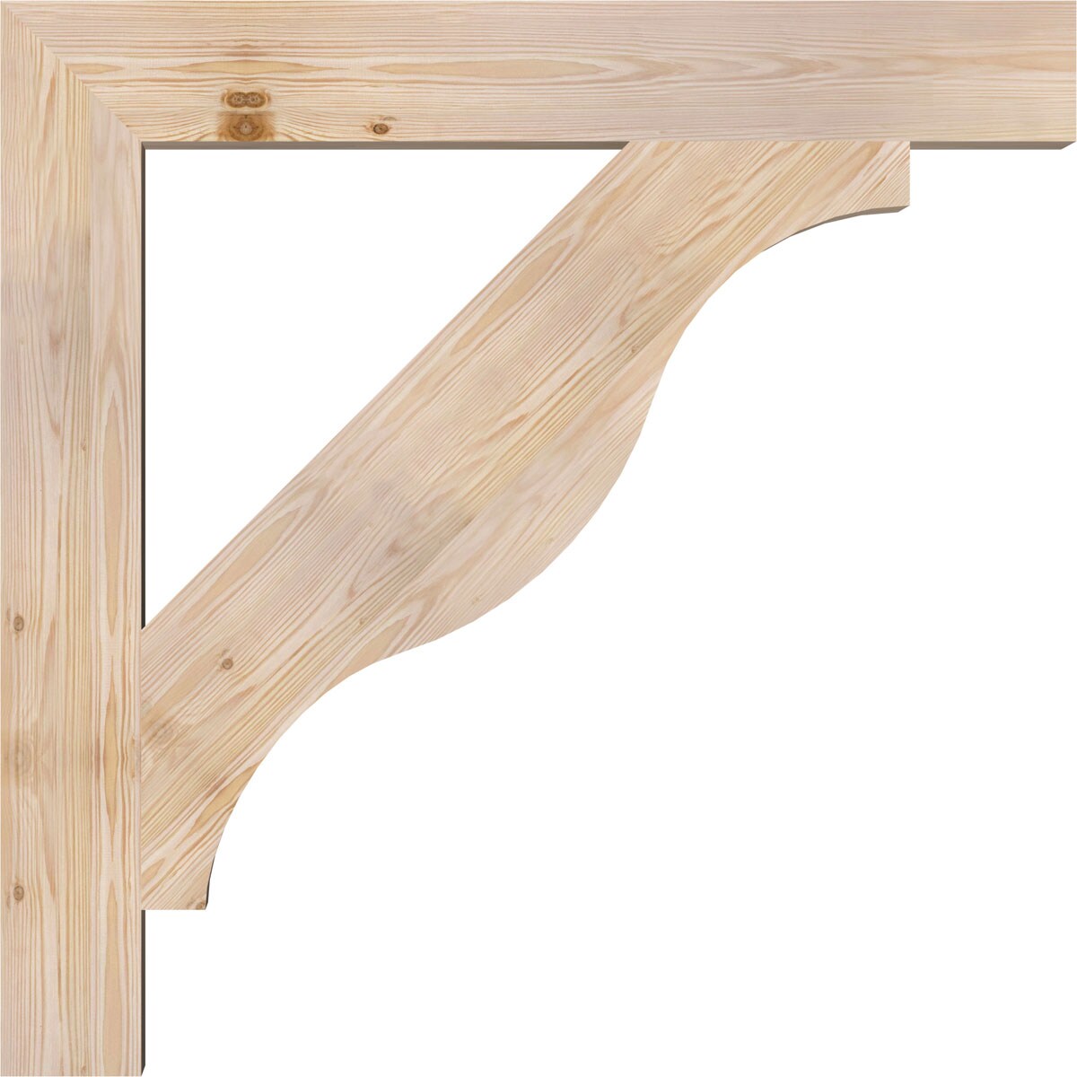 Ekena Millwork BKT06X42X42FST05SDF Exterior-Brackets-Braces - View #3