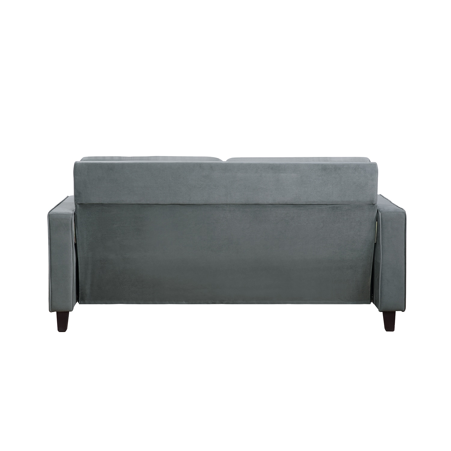 Mondawe Gray Contemporary/Modern Velvet Sofa Bed In The Futons & Sofa ...