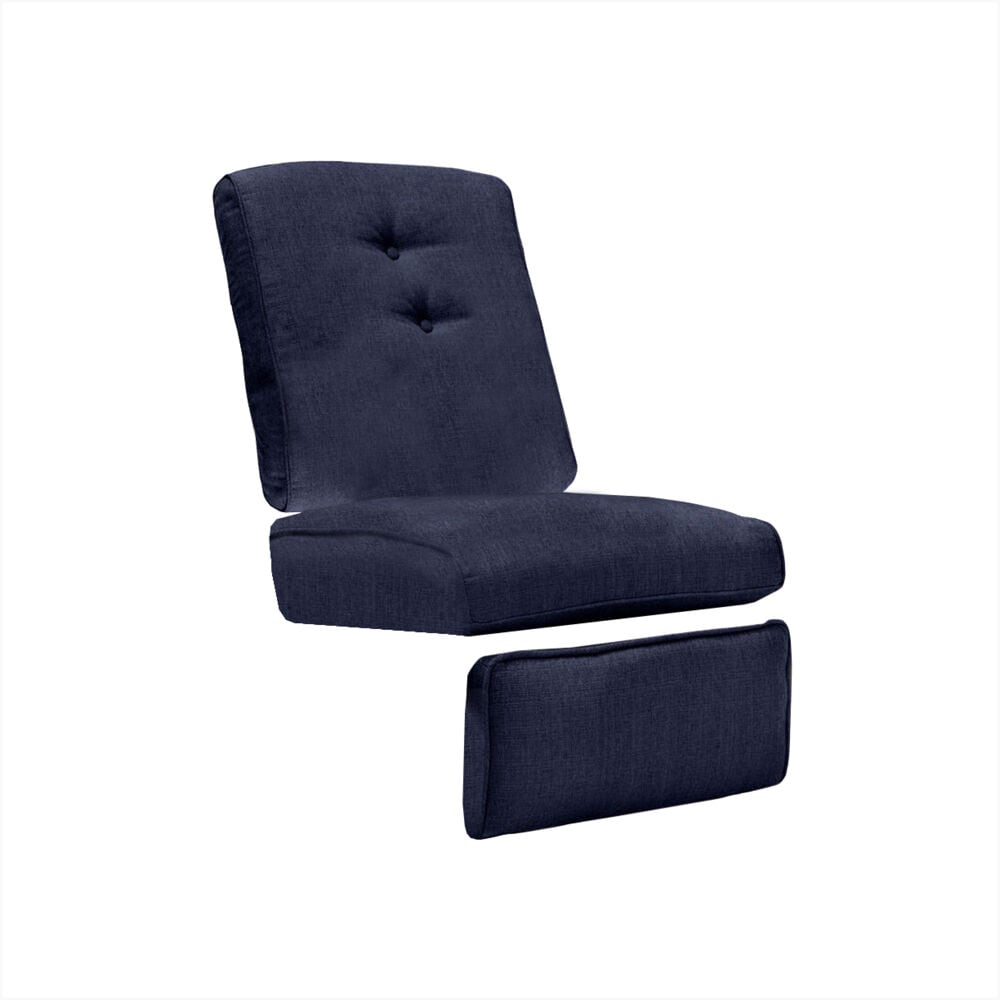 Hanover VENRECCUSH-NVY Ventura 26.4-in x 23.2-in 3 -Piece Navy Blue Deep seat patio chair cushion